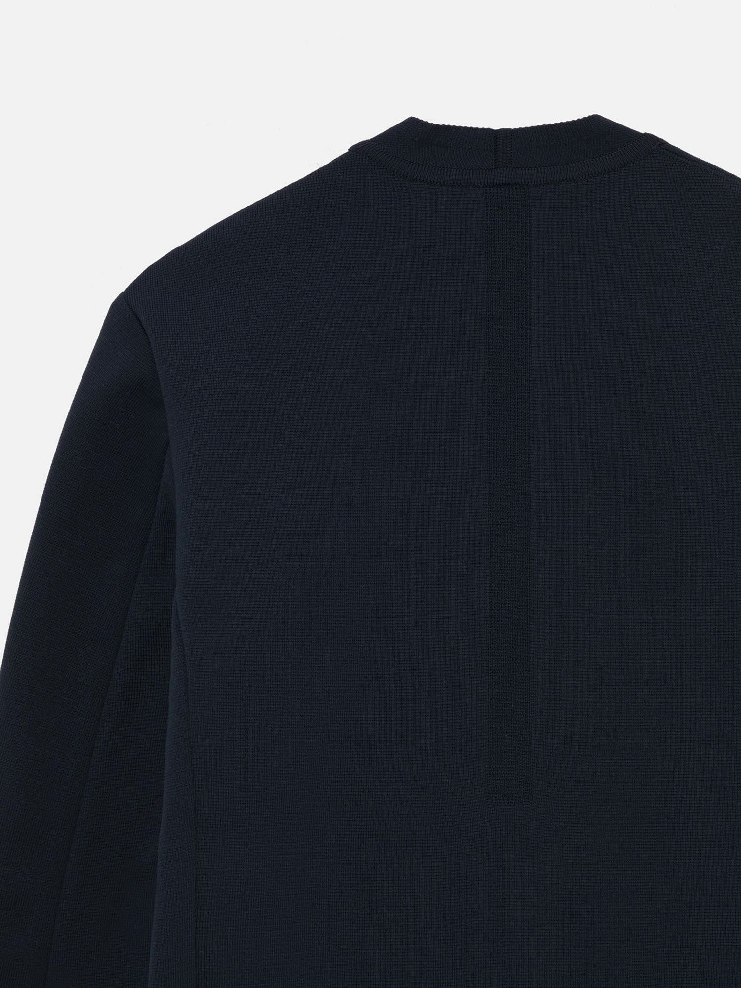 CFCL MILAN RIB DOUBLE BREASTED COLLARLESS PATCH POCKETS JACKET