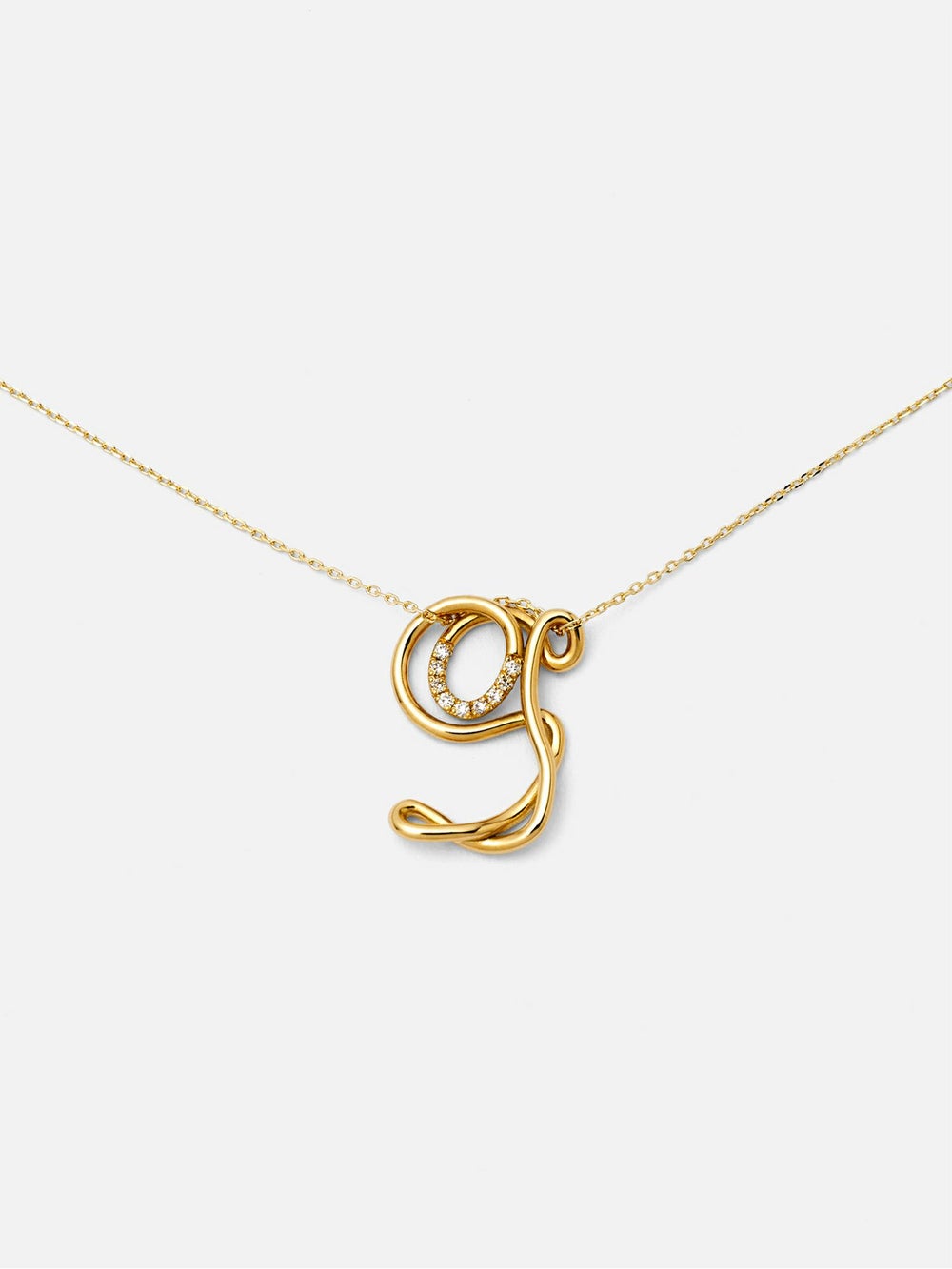 Charlotte CHESNAIS　COLLIER LETTRE G ゴールド