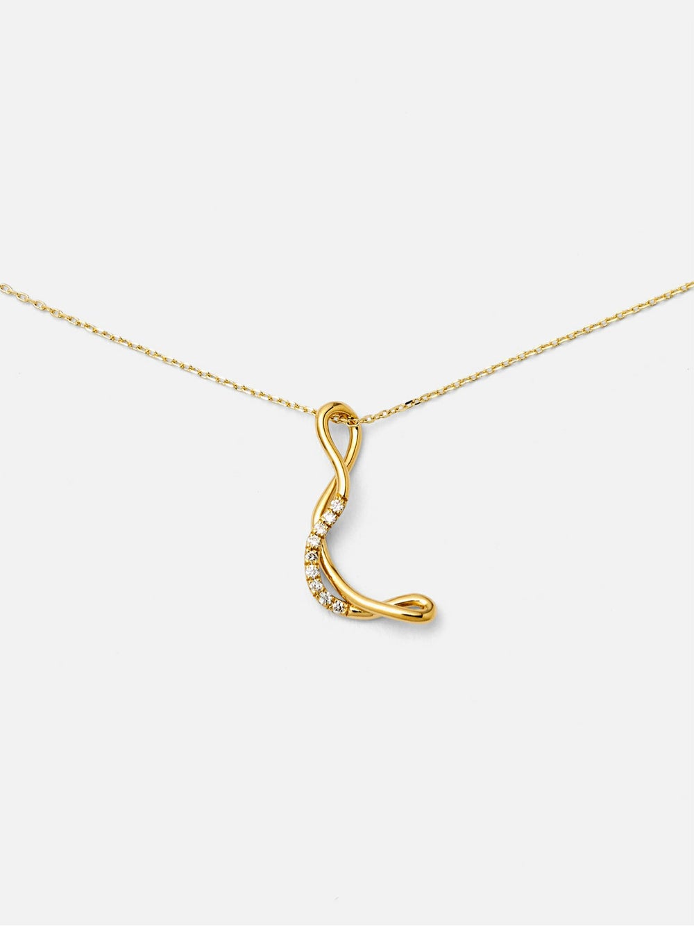 Charlotte CHESNAIS　COLLIER LETTRE L ゴールド