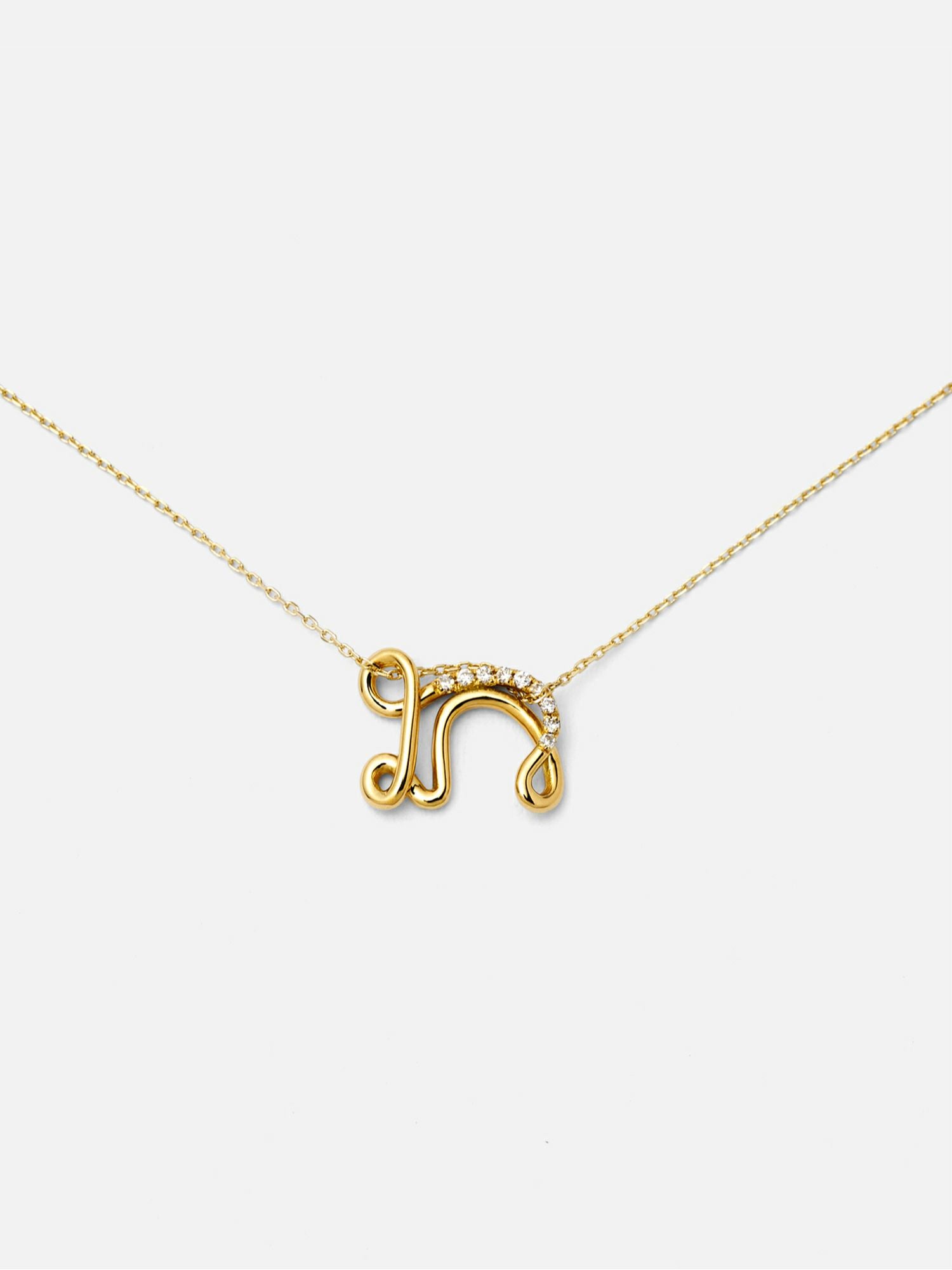 Charlotte CHESNAIS COLLIER LETTRE N ゴールド |Charlotte CHESNAIS