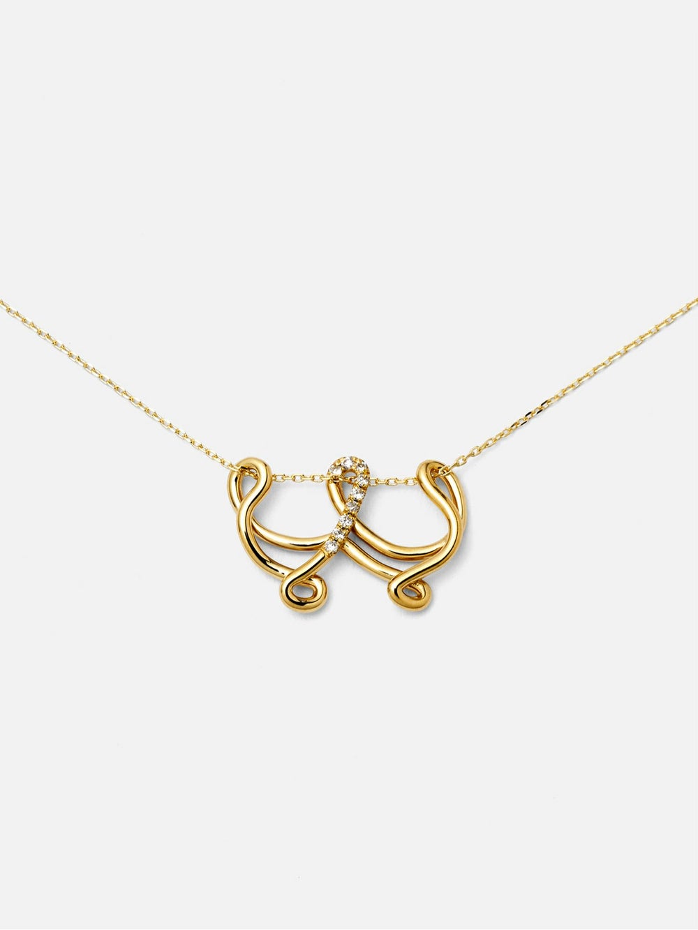 Charlotte CHESNAIS　COLLIER LETTRE W ゴールド