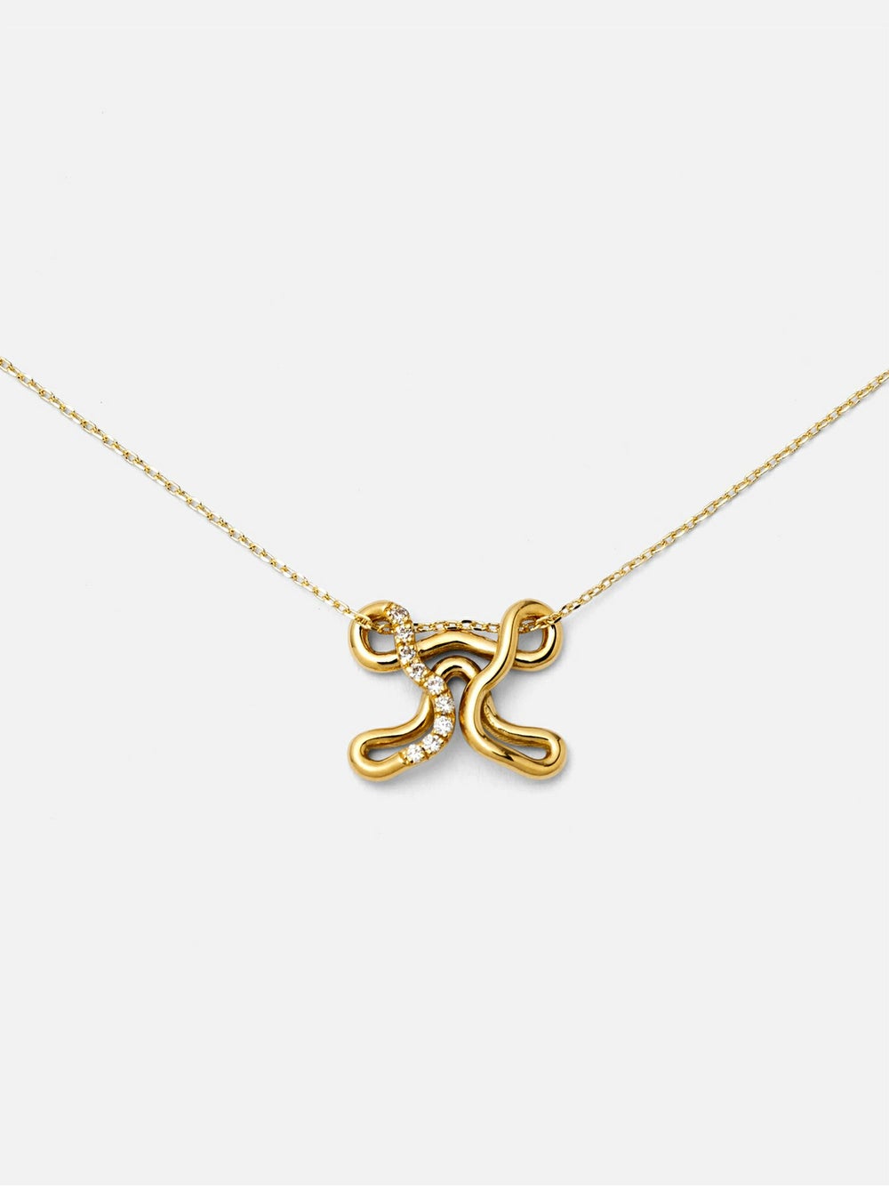 Charlotte CHESNAIS　COLLIER LETTRE X ゴールド