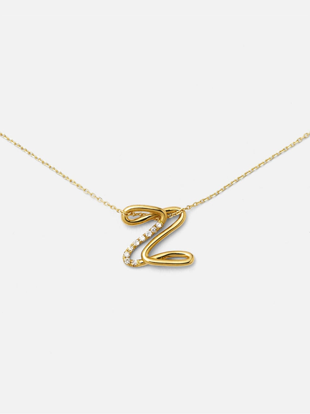 Charlotte CHESNAIS　COLLIER LETTRE Z ゴールド