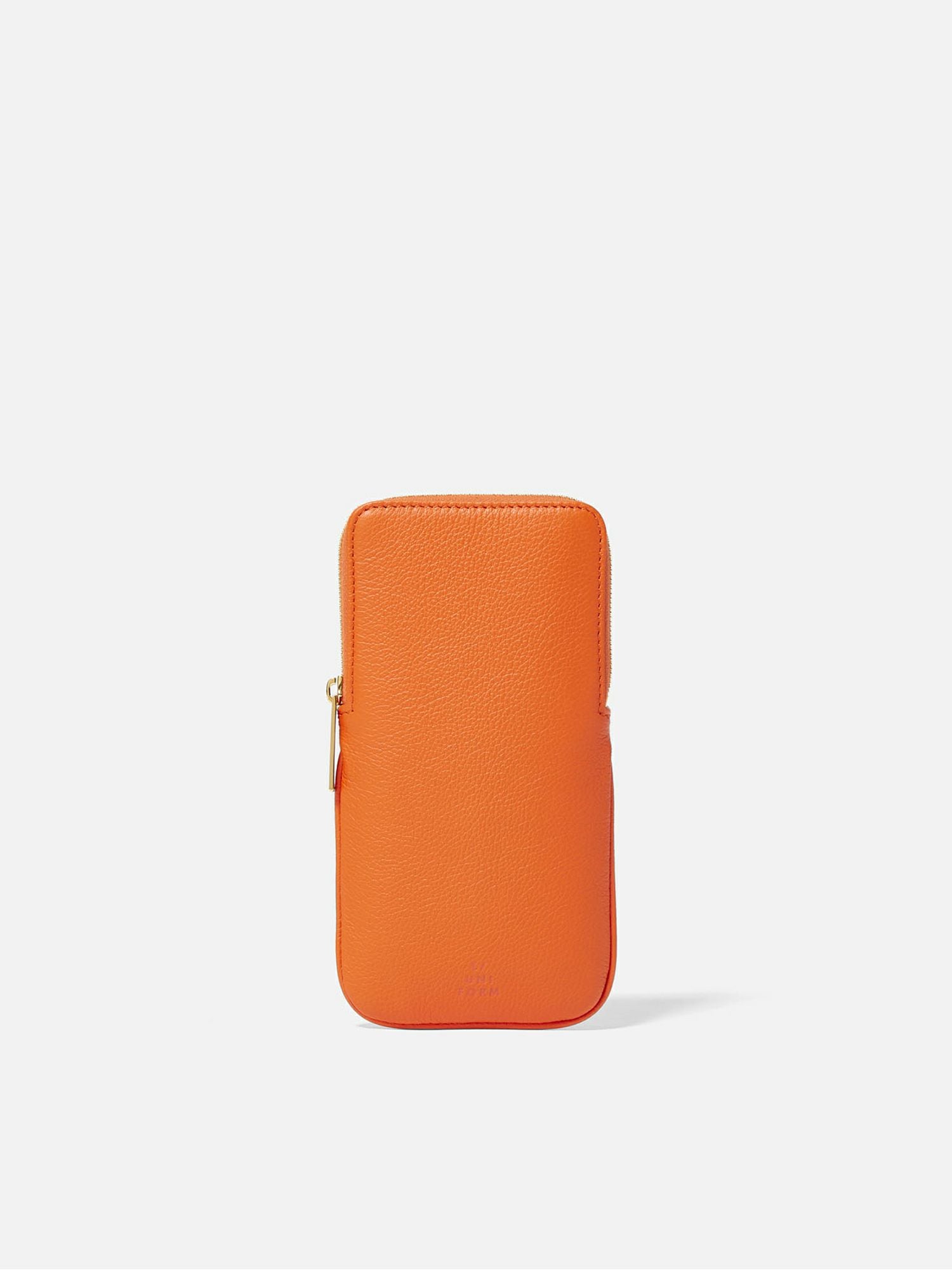 L/UNIFORM N°131 THE MINI PRESS BAG ナチュラル×オレンジ |L UNIFORM