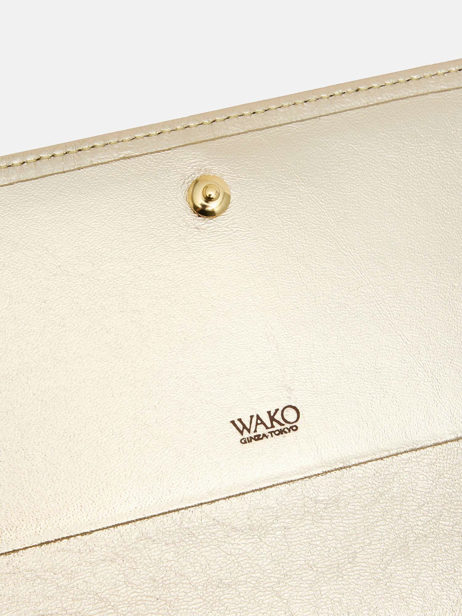 銀座和光　コンパクト財布　ゴールド MANACO ミニウォレット イエロー |折り財布 | WAKO公式オンライン