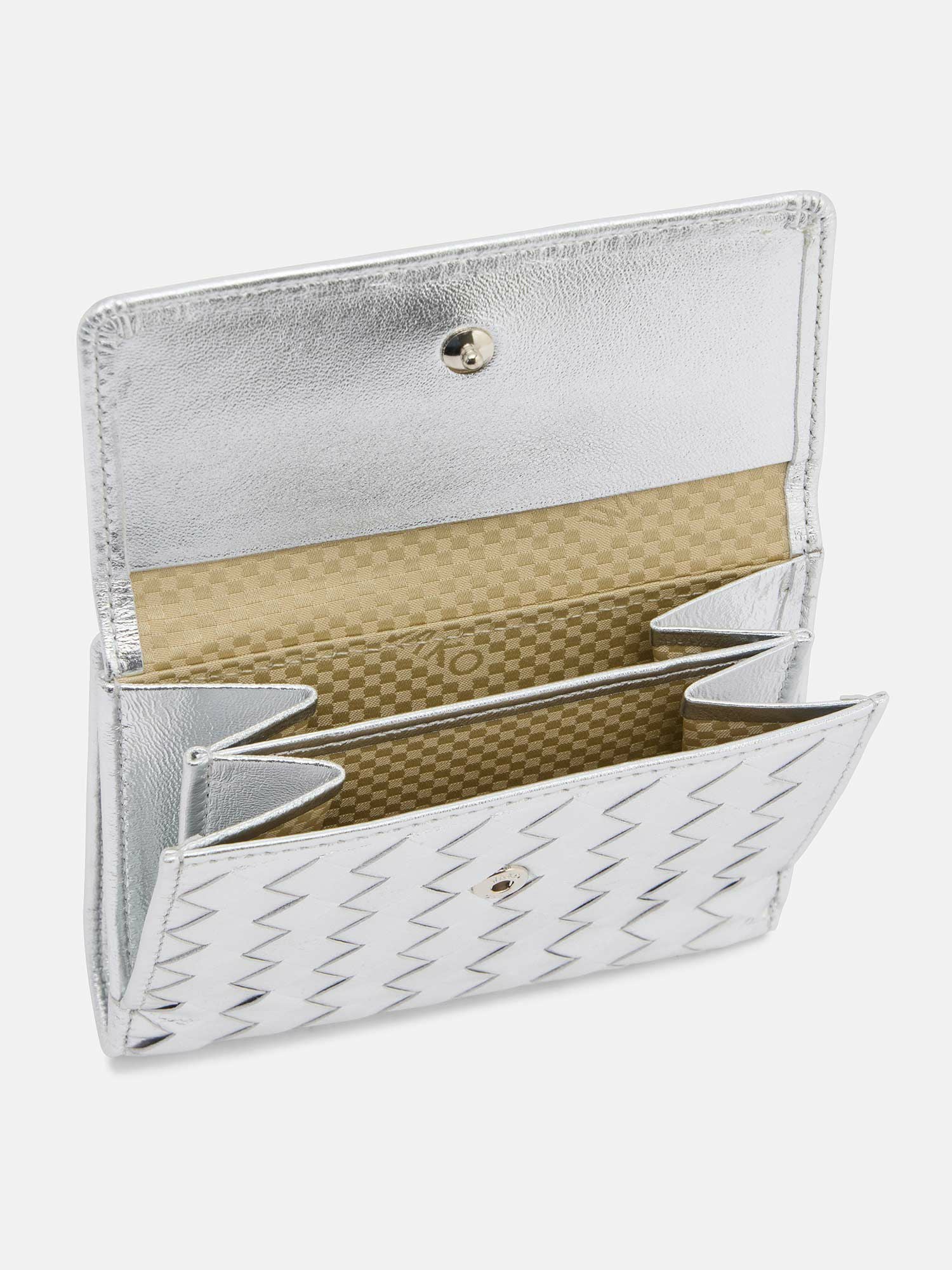 二つ折り財布 シルバー |折り財布 | WAKO公式オンラインブティック