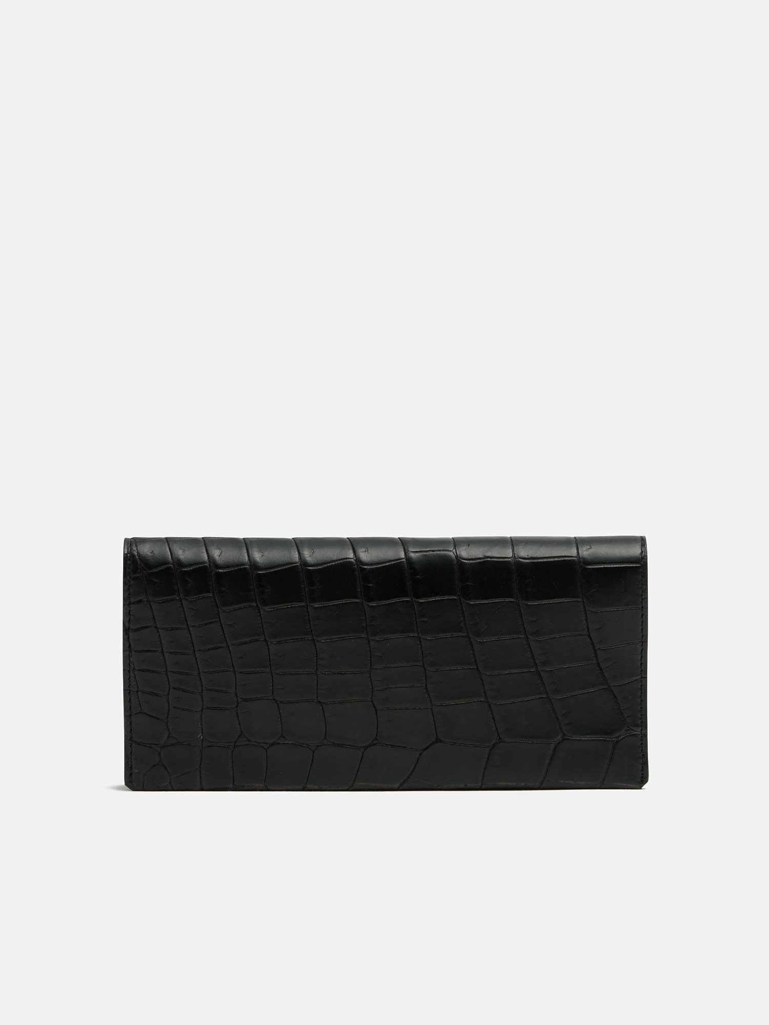 フレッジ×WAKO クロコダイル 長財布 ブラック |長財布 | WAKO公式