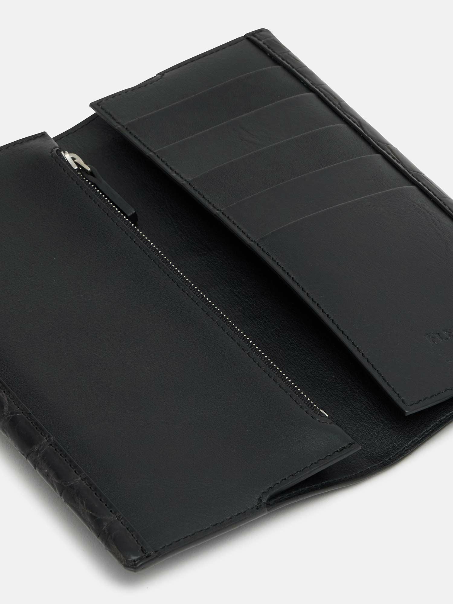 フレッジ×WAKO クロコダイル 長財布 ブラック |長財布 | WAKO公式