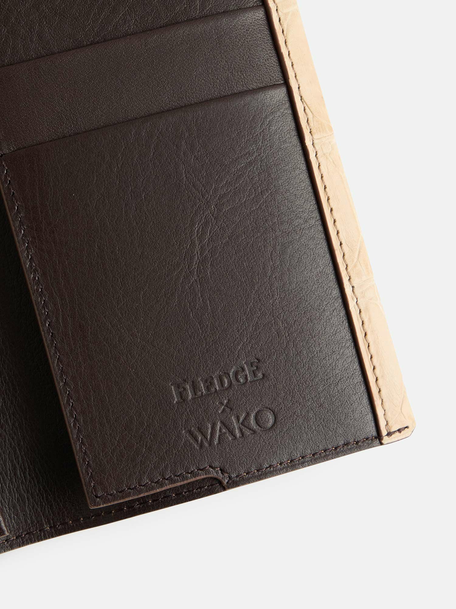 WAKO クロコダイルレザー 長財布 フレッジ×WAKO クロコダイル 長財布 アイボリー |長財布 | WAKO公式