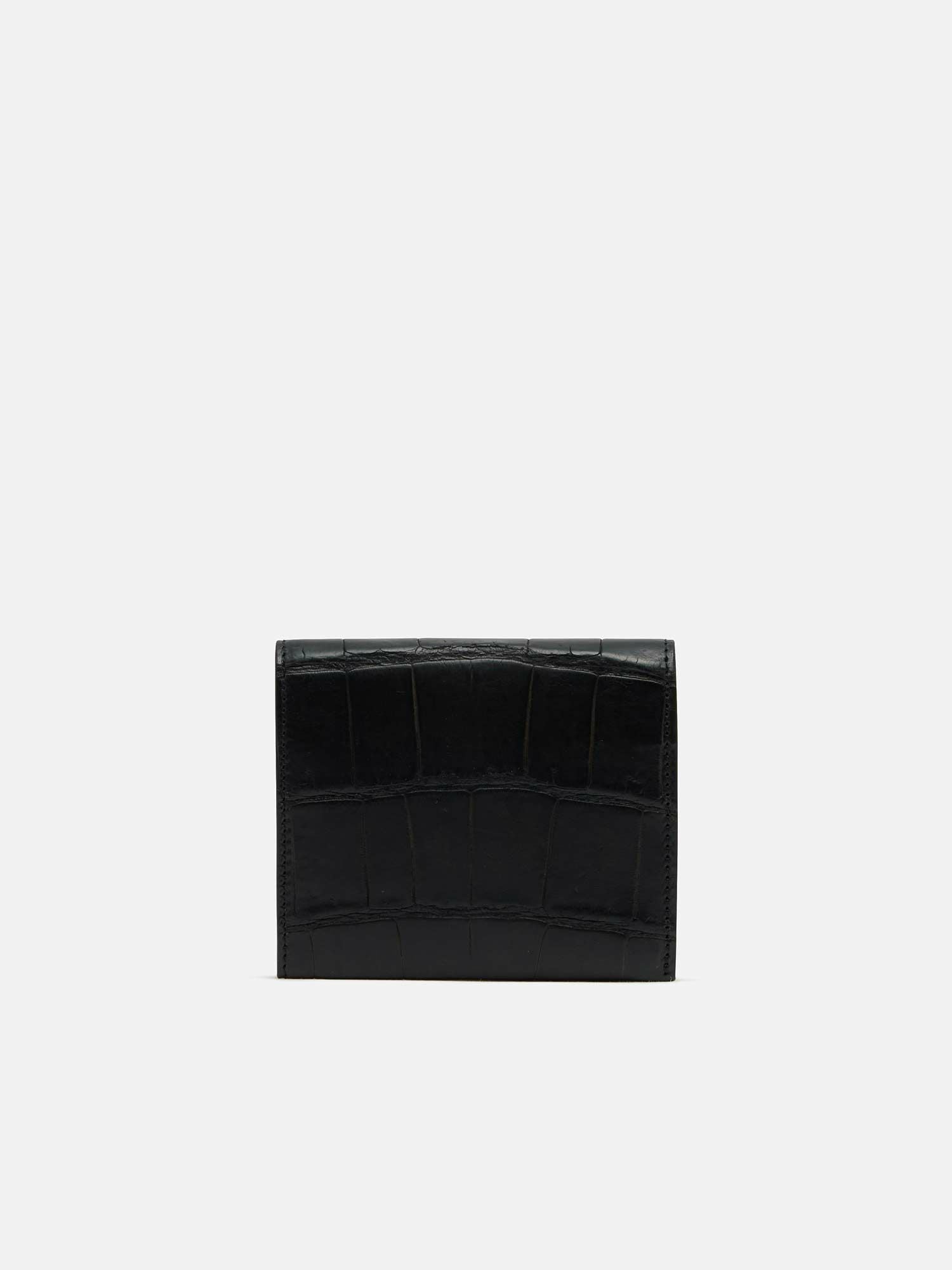 フレッジ×WAKO クロコダイル ミニ財布 ブラック |折り財布 | WAKO公式