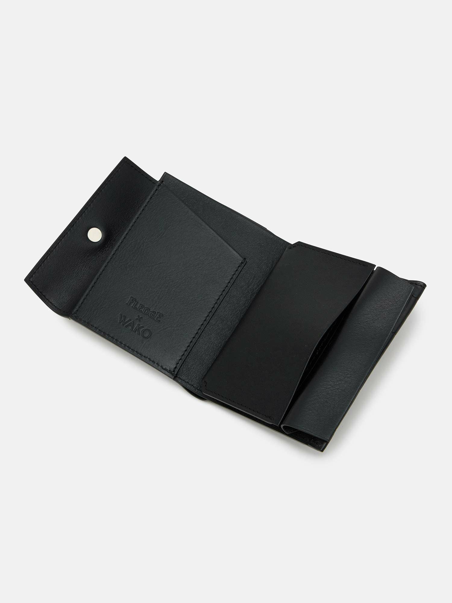 フレッジ×WAKO クロコダイル ミニ財布 ブラック |折り財布 | WAKO公式