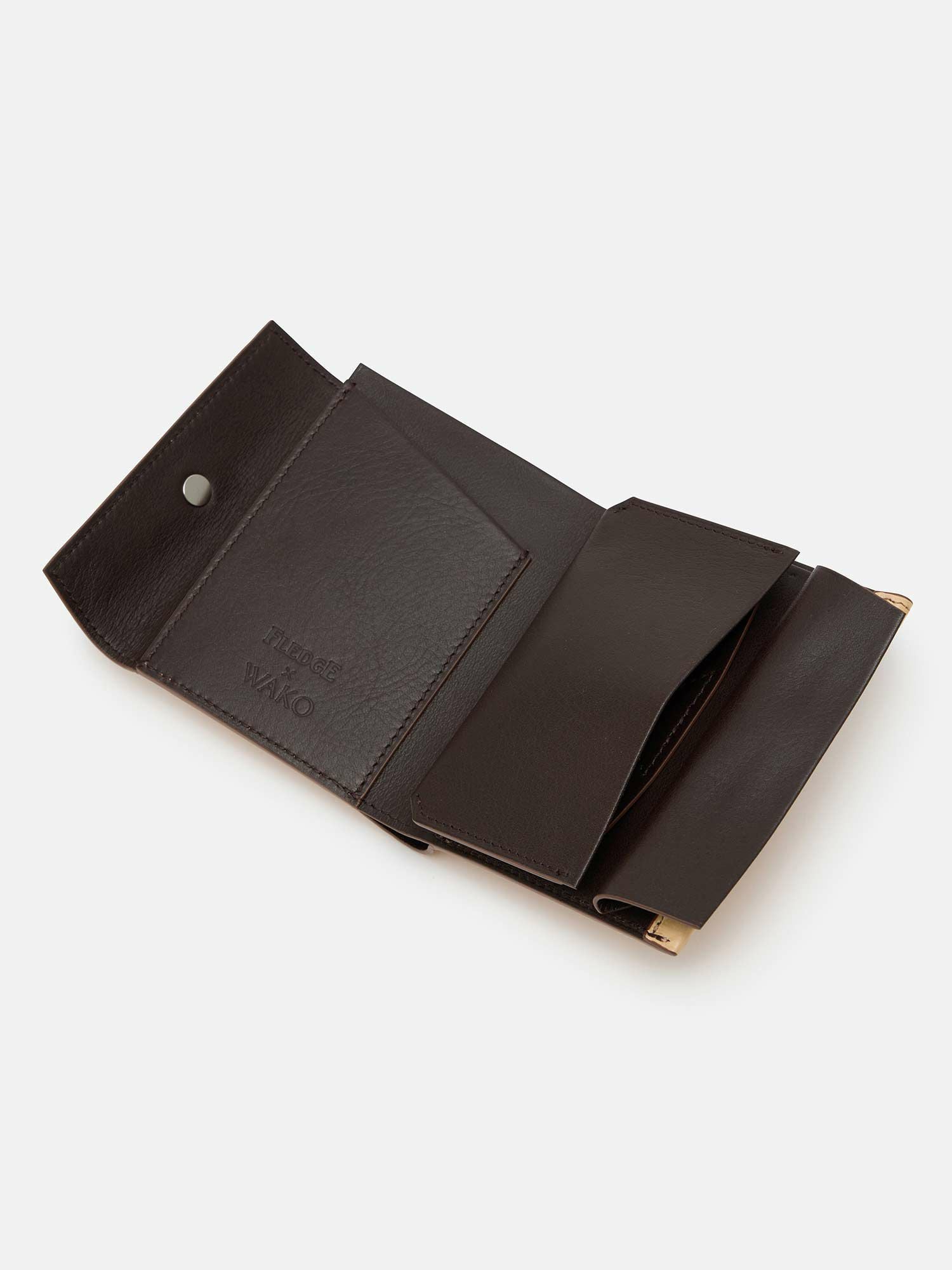 フレッジ×WAKO クロコダイル ミニ財布 アイボリー |折り財布 | WAKO