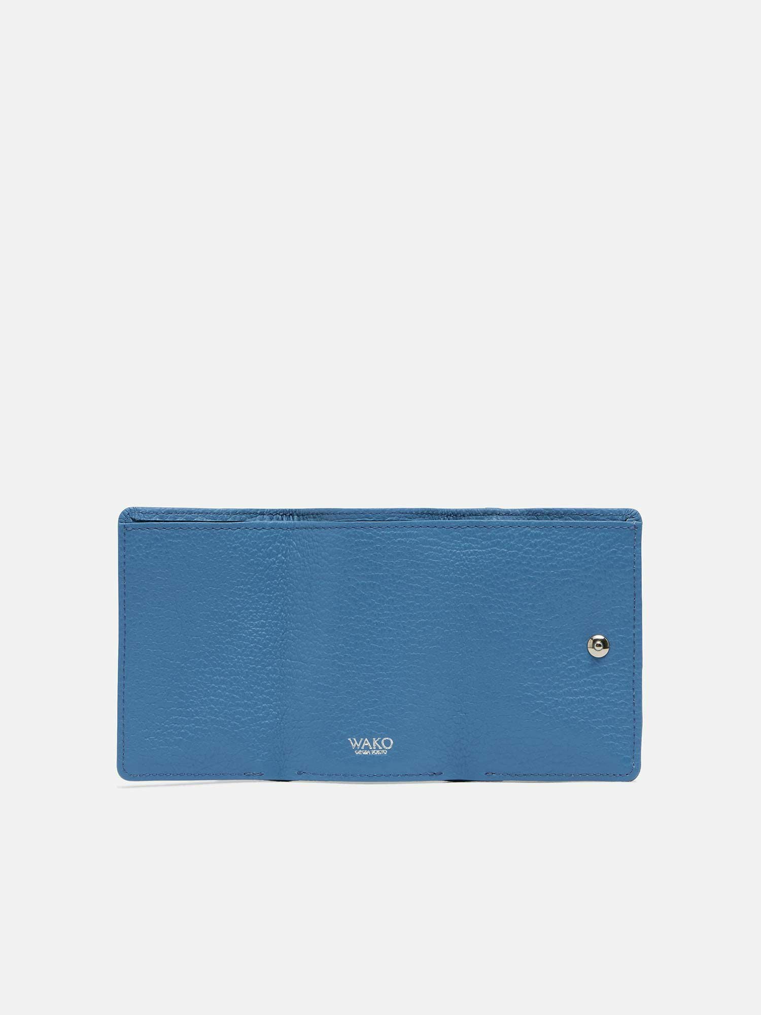 三つ折り財布 ライトブルー |折り財布 | WAKO公式オンラインブティック