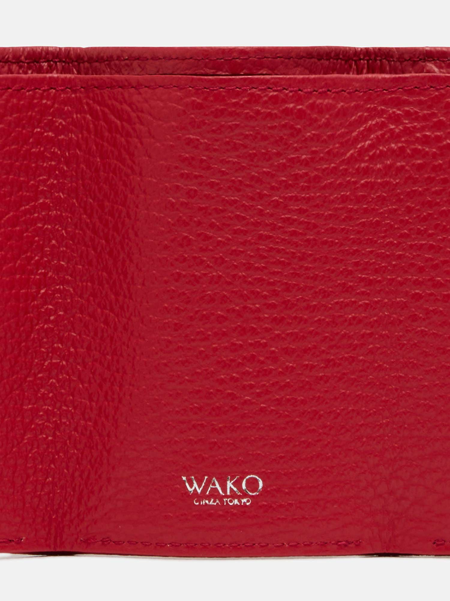 三つ折り財布 レッド |折り財布 | WAKO公式オンラインブティック