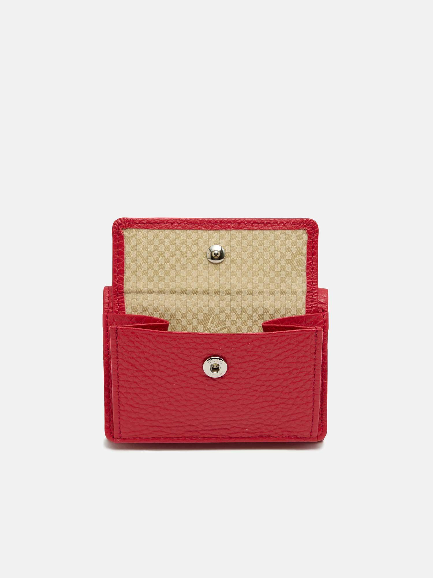 三つ折り財布 レッド |折り財布 | WAKO公式オンラインブティック