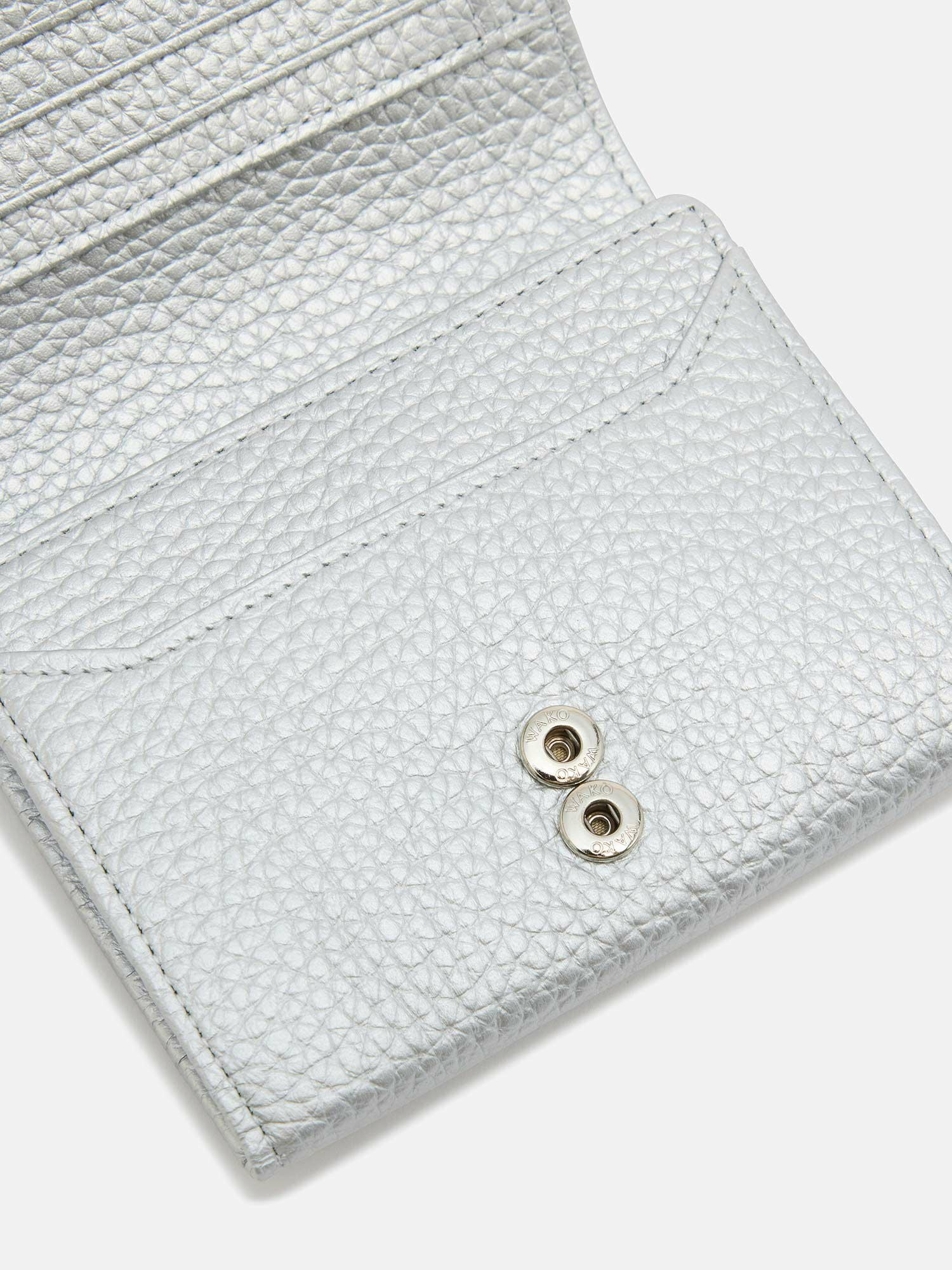 二つ折り財布 シルバー |折り財布 | WAKO公式オンラインブティック