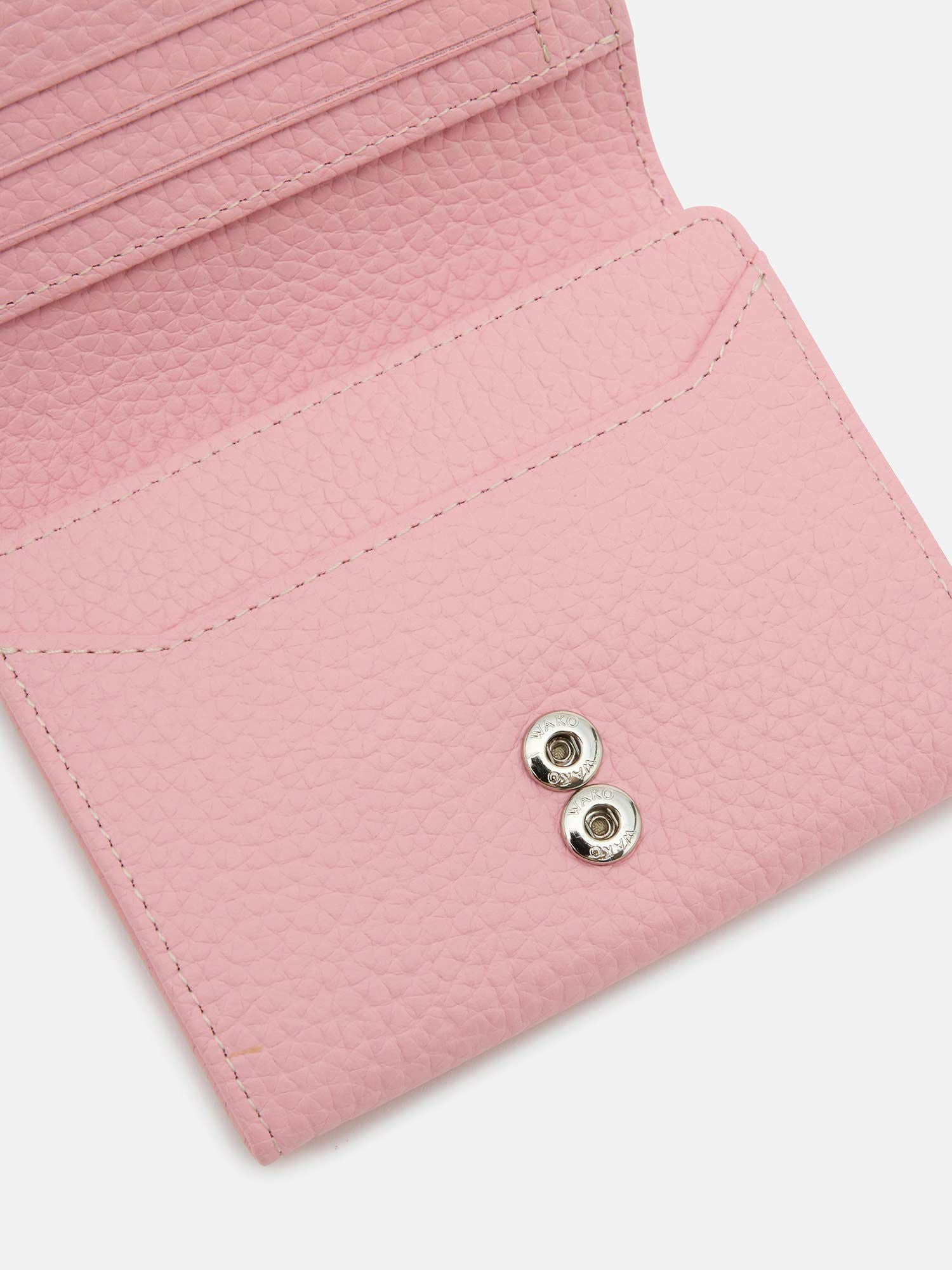 二つ折り財布 パステルピンク |折り財布 | WAKO公式オンライン