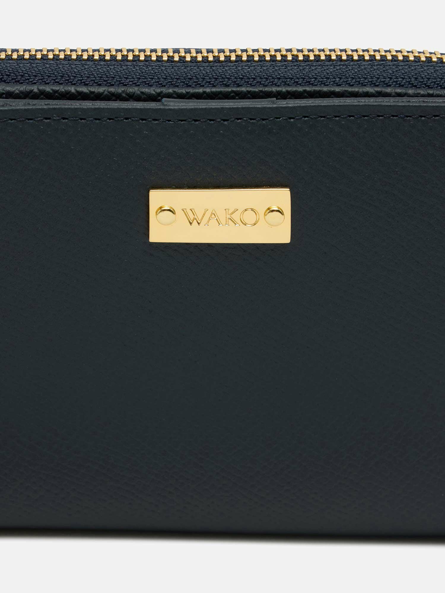和光／WAKO 財布 ウォレット レディース 女性 女性用レザー 革 本革 ネイビー 紺  05402014 小銭入れあり 二つ折り ラウンドジップ ラウンドファスナー 財布・革小物 | WAKO公式オンラインブティック | 銀座・和光