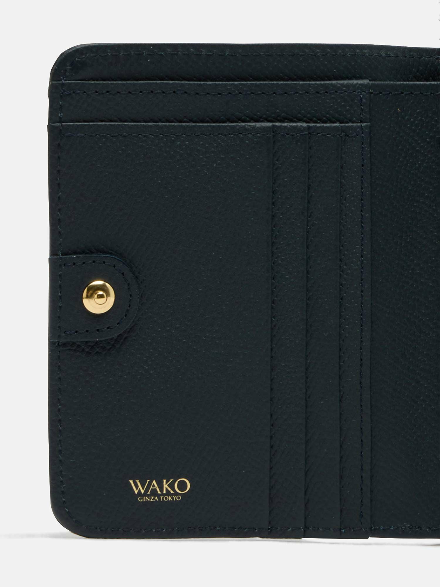 二つ折り財布 ネイビー |折り財布 | WAKO公式オンラインブティック