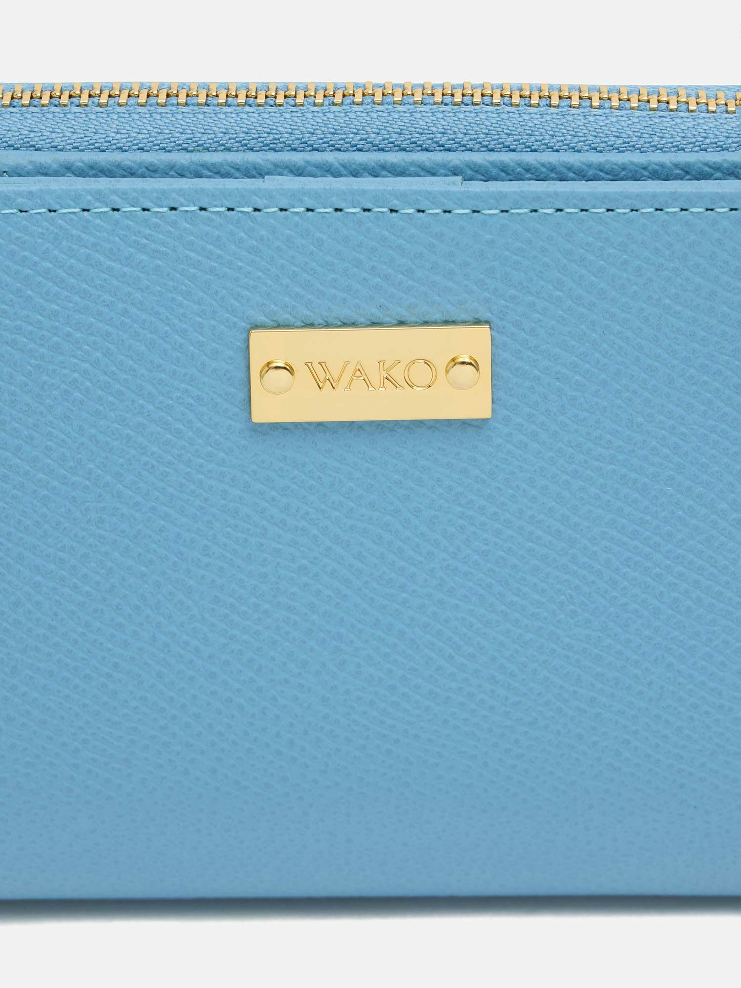 二つ折り財布 ライトブルー |折り財布 | WAKO公式オンラインブティック