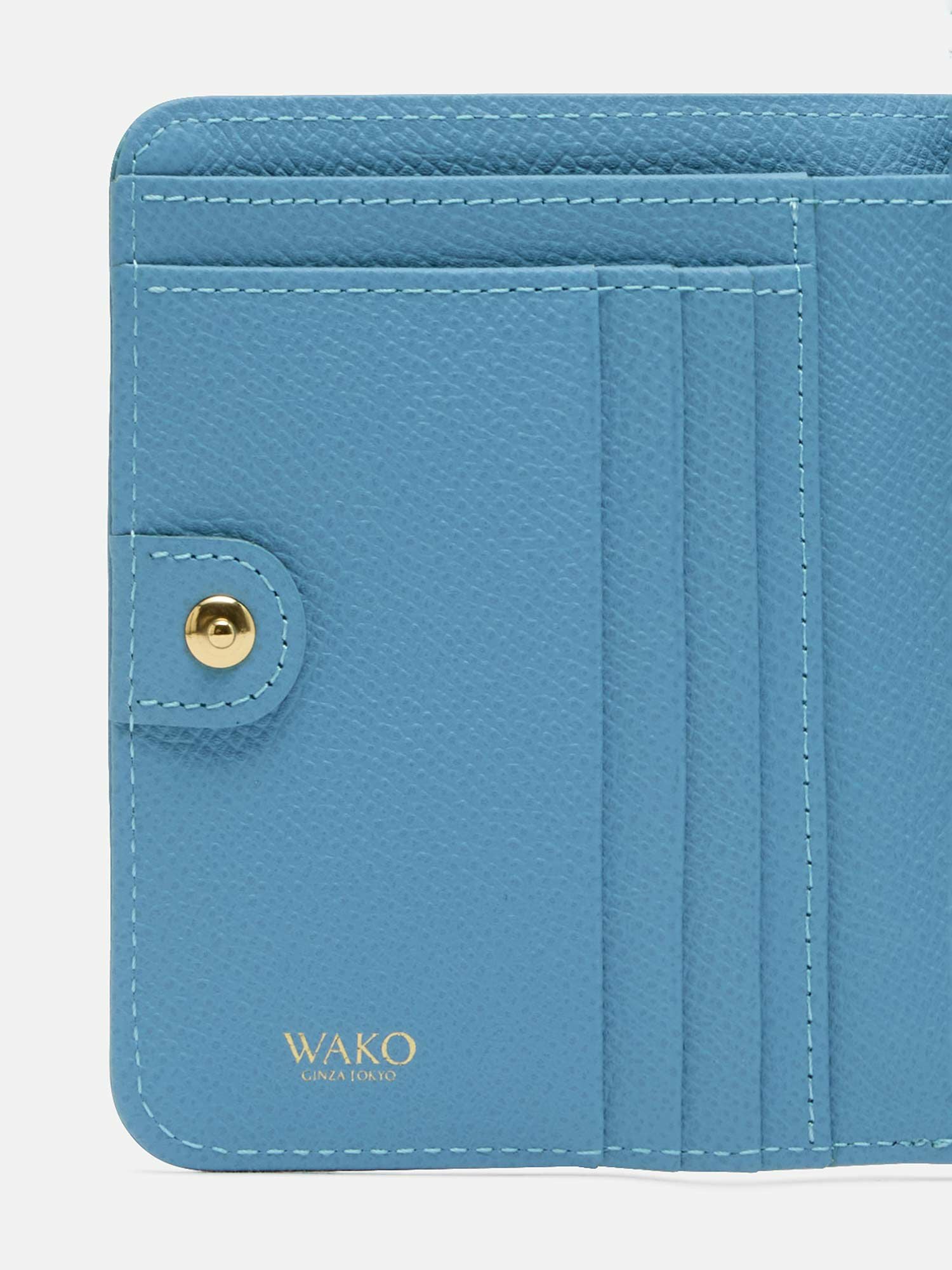 二つ折り財布 ライトブルー |折り財布 | WAKO公式オンラインブティック