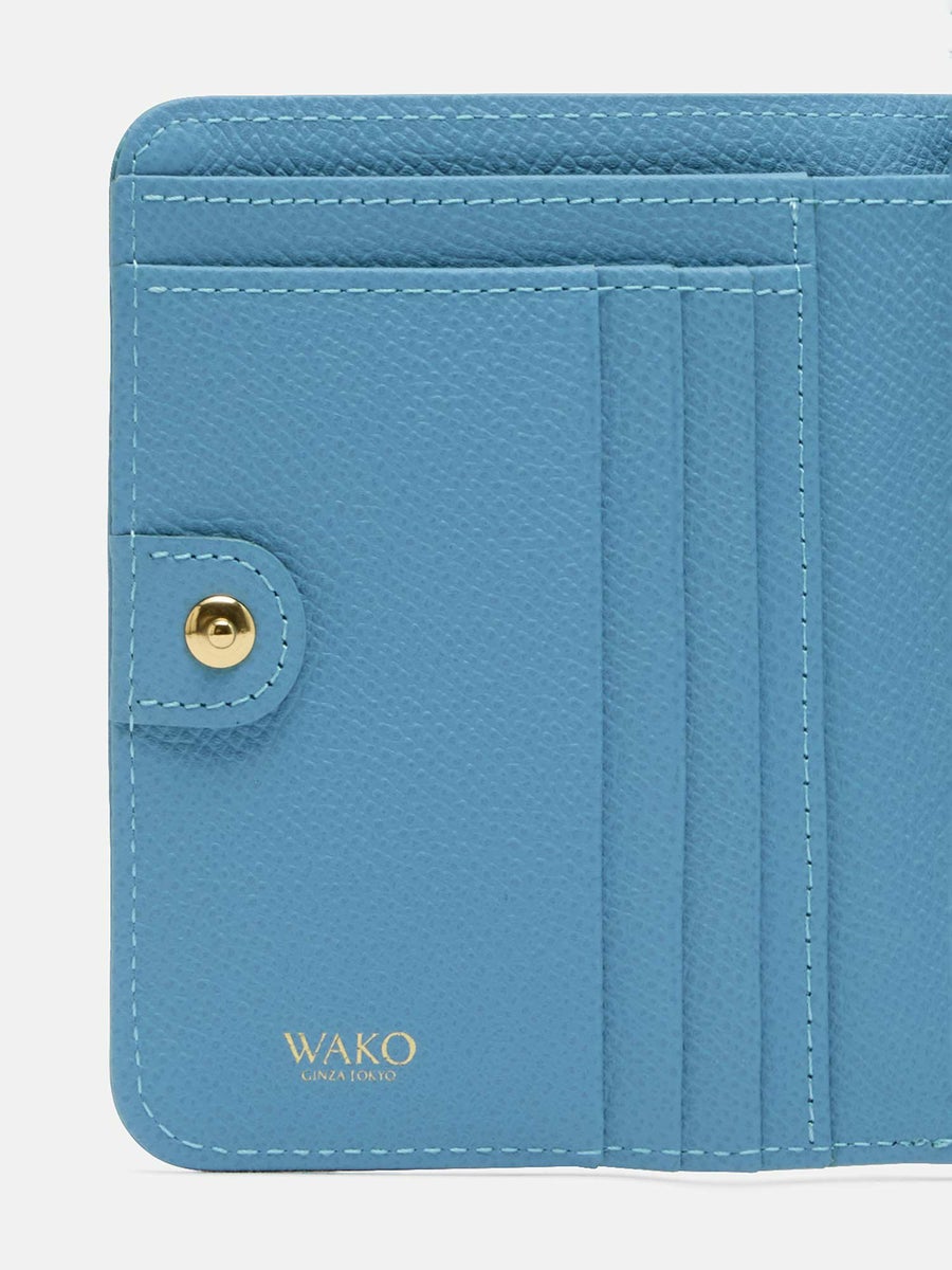 二つ折り財布 ライトブルー |折り財布 | WAKO公式オンラインブティック 