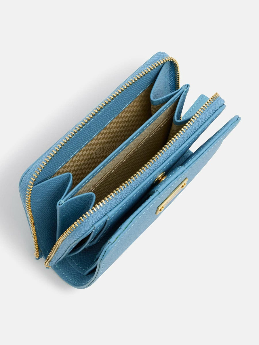 二つ折り財布 ライトブルー |折り財布 | WAKO公式オンラインブティック 
