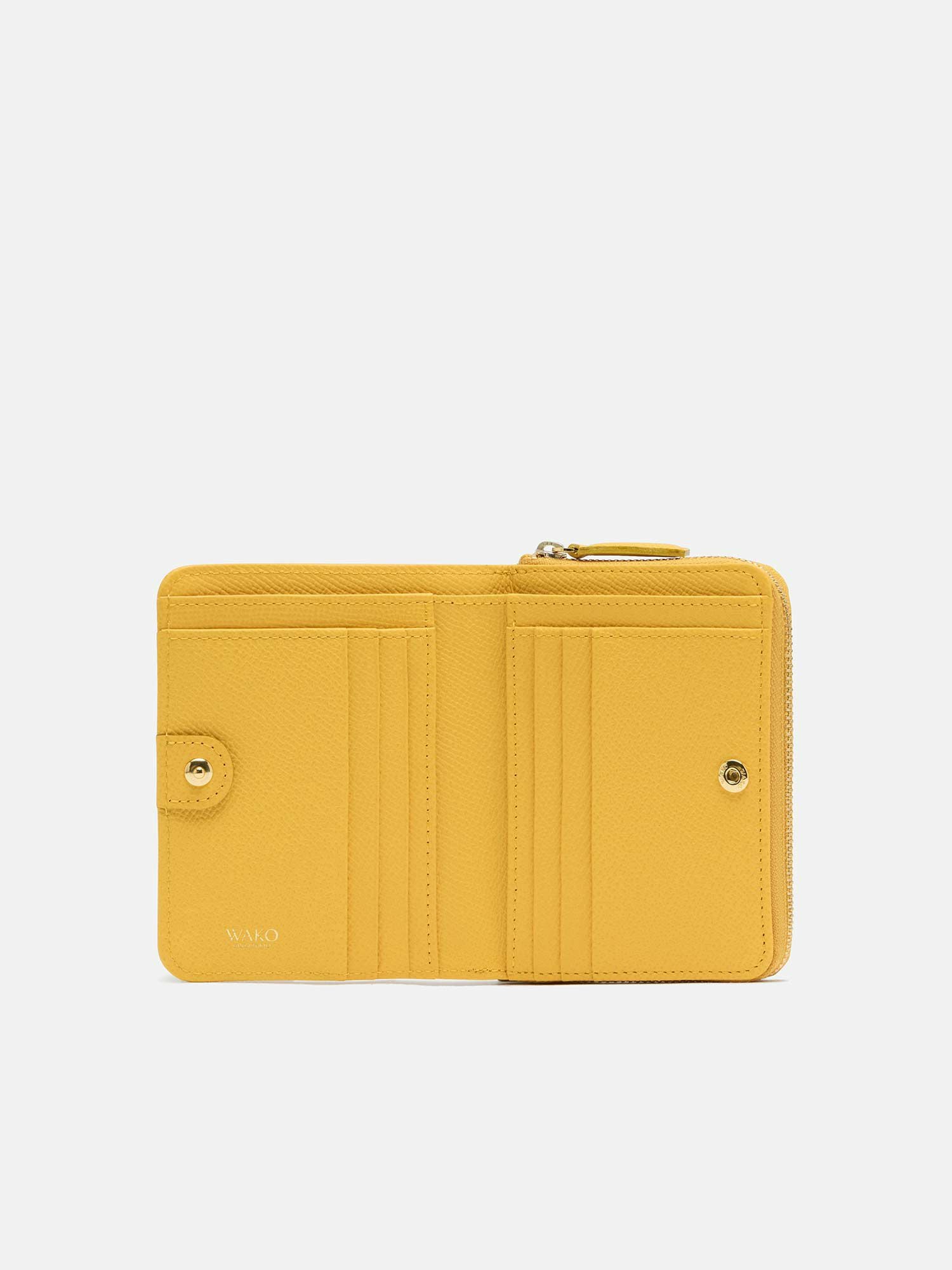 二つ折り財布 イエロー |折り財布 | WAKO公式オンラインブティック