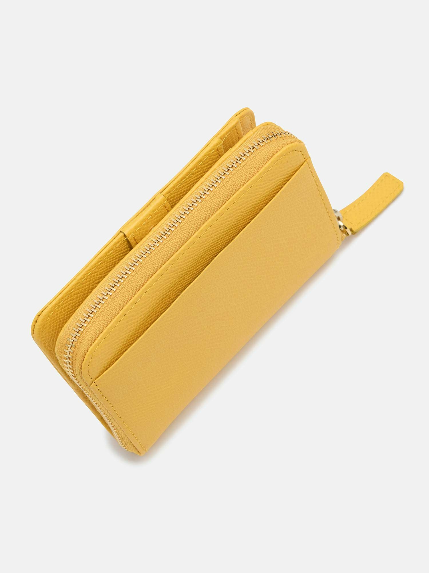 二つ折り財布 イエロー |折り財布 | WAKO公式オンラインブティック