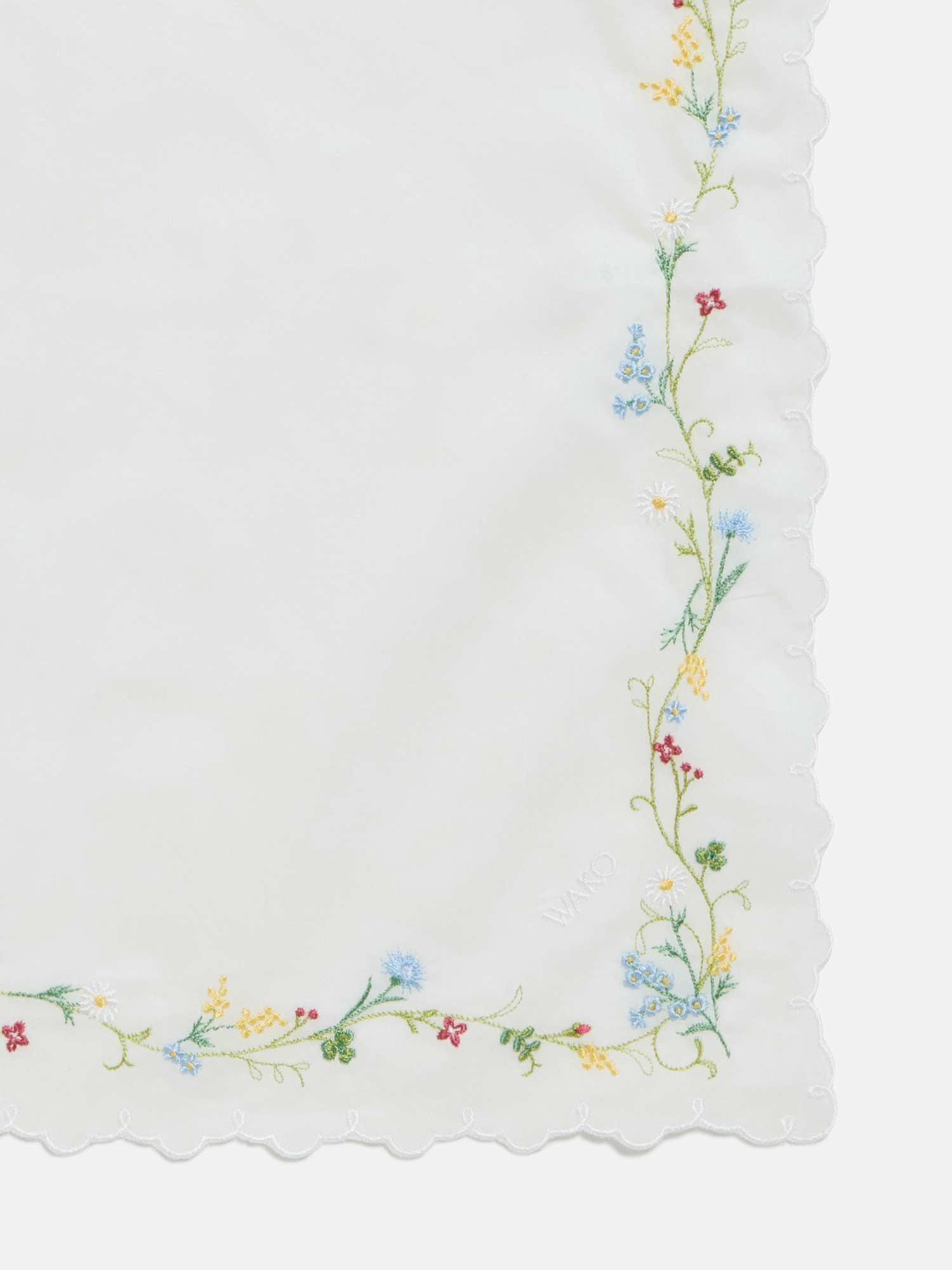 ハンカチ ホワイト |刺繍・レース | WAKO公式オンラインブティック