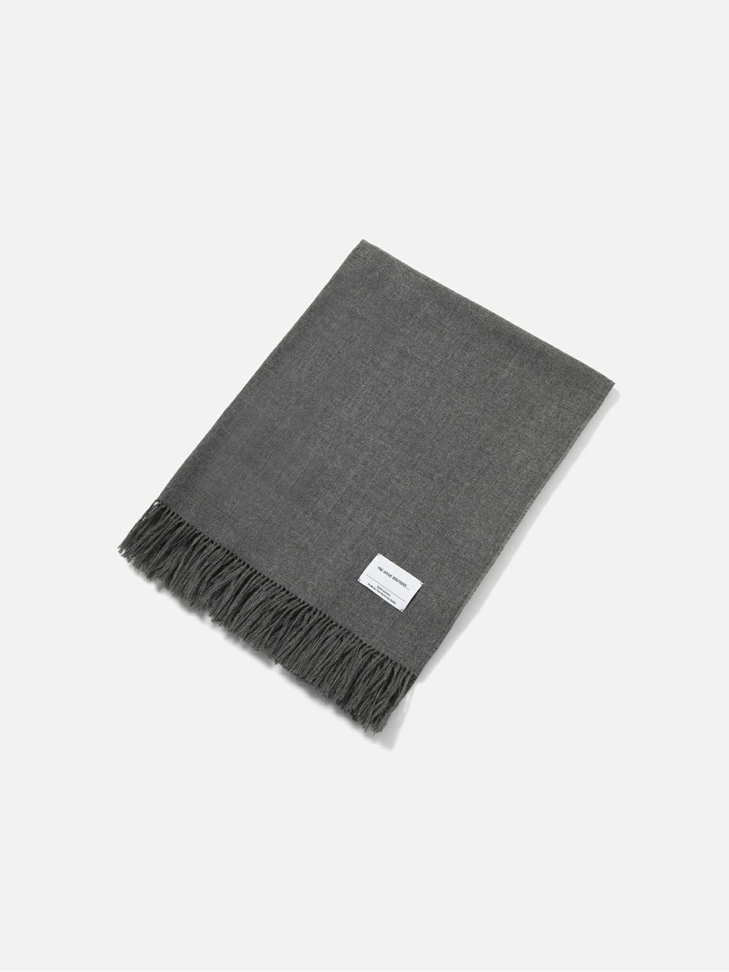 The Inoue Brothers Non Brushed Large Stole ミディアムグレー |The