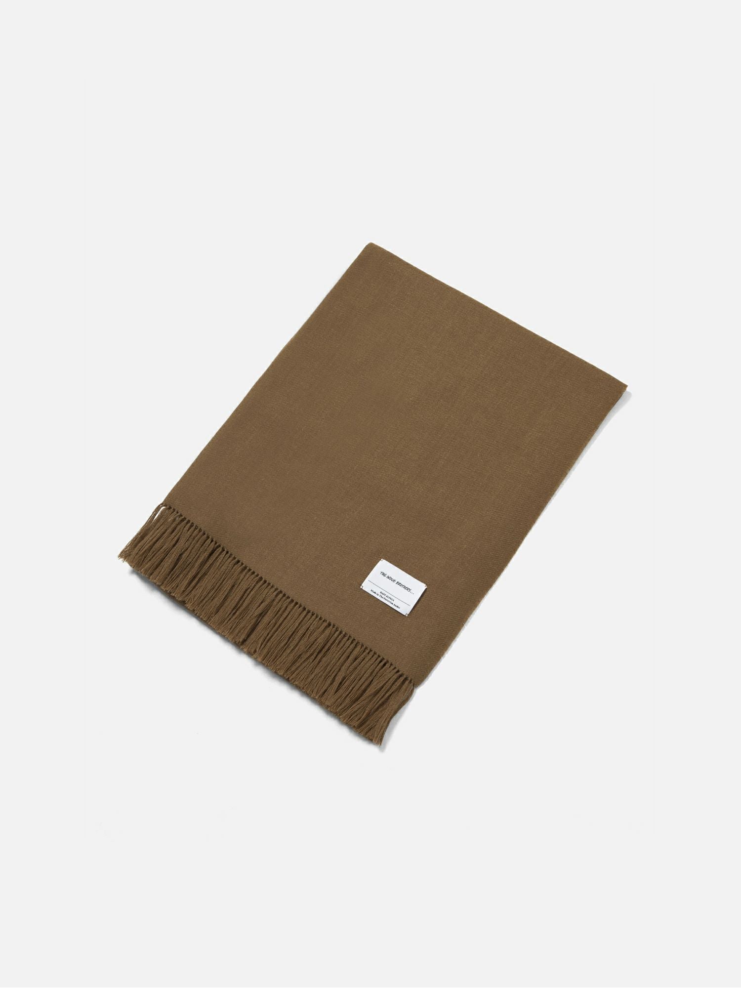 The Inoue Brothers Non Brushed Large Stole キャメル |The Inoue