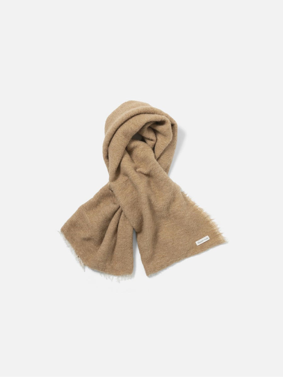 Watanabe Textile Alpaca Wool Cupro ブランケットストール ベージュ 