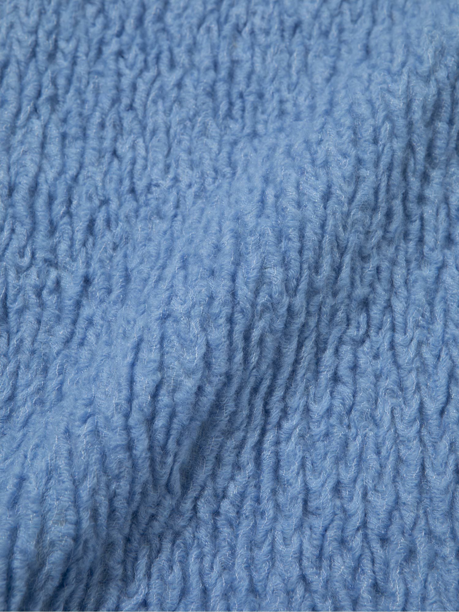 Watanabe Textile Wool Shrink ブランケットストール ブルー |Watanabe