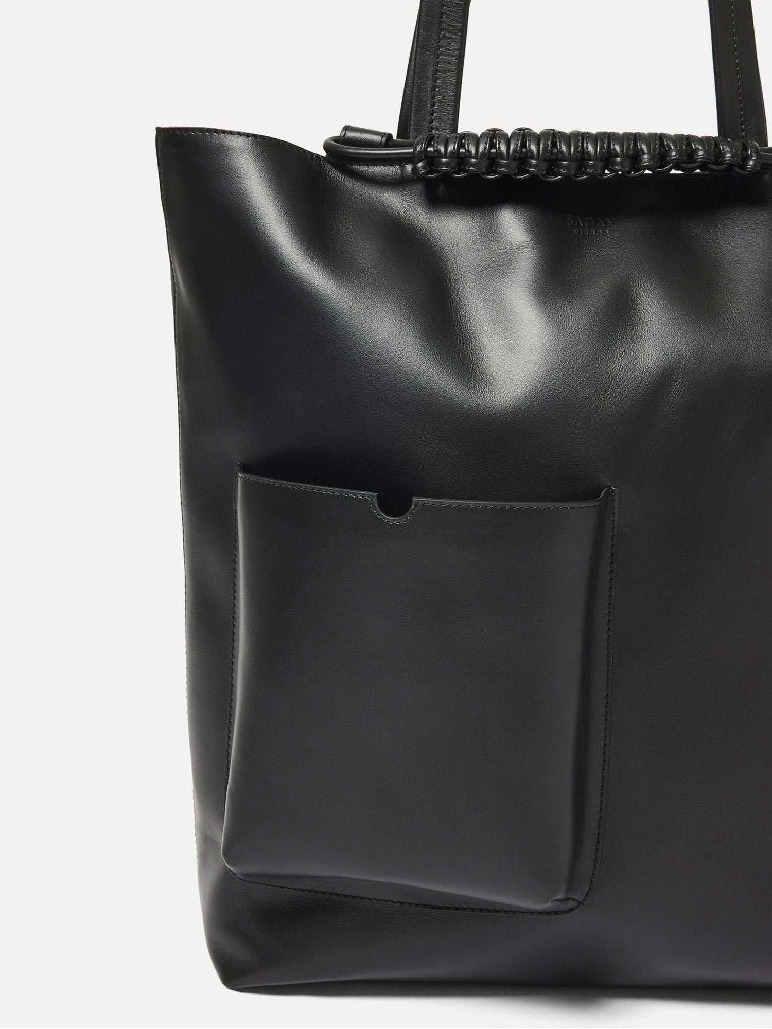 SAGAN Vienna Pazar Book TOTE COW Leather ブラック |SAGAN Vienna