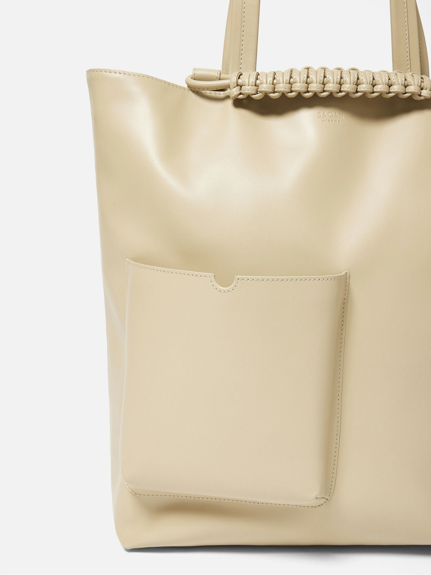 SAGAN Vienna Pazar Book TOTE COW Leather ベージュ |SAGAN Vienna