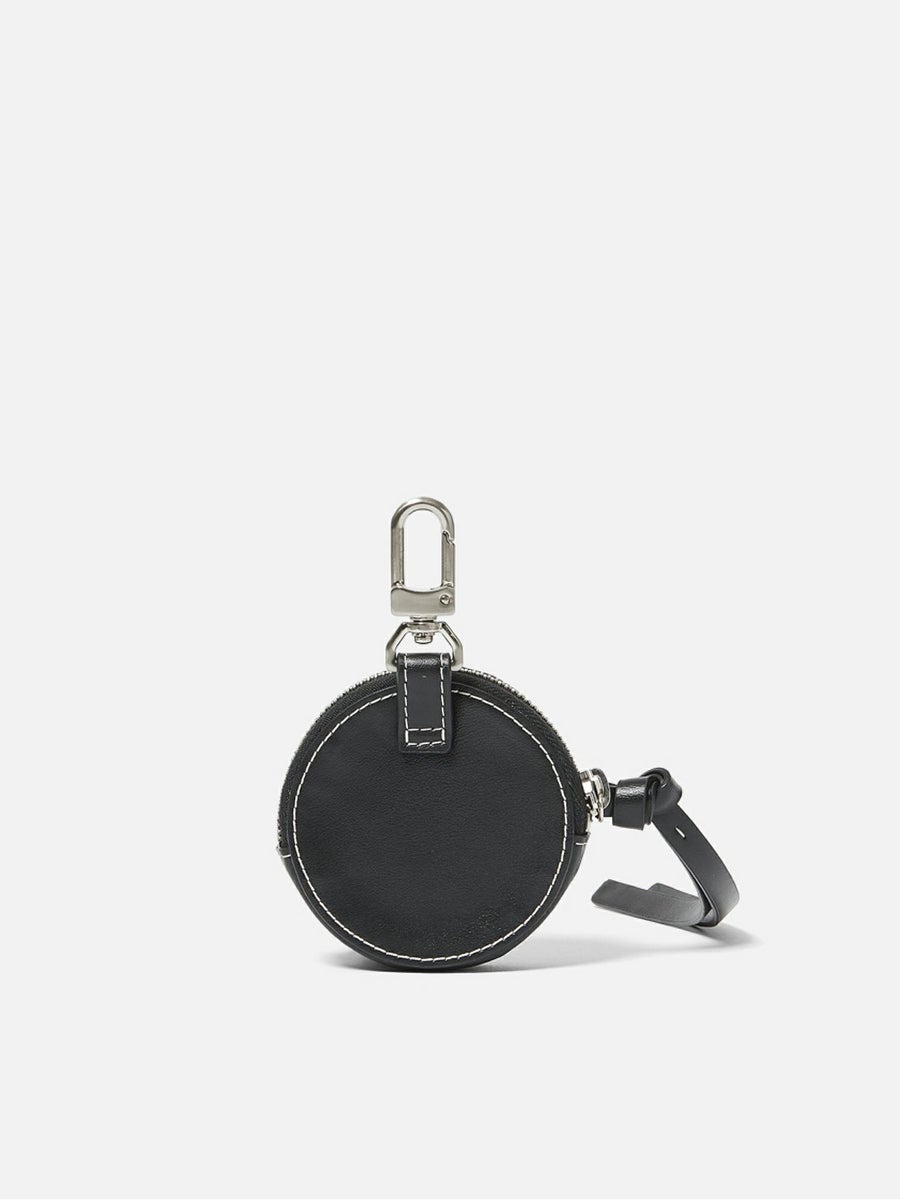 SAGAN Vienna Round Coin Case Grape ブラック |SAGAN Vienna | WAKO 
