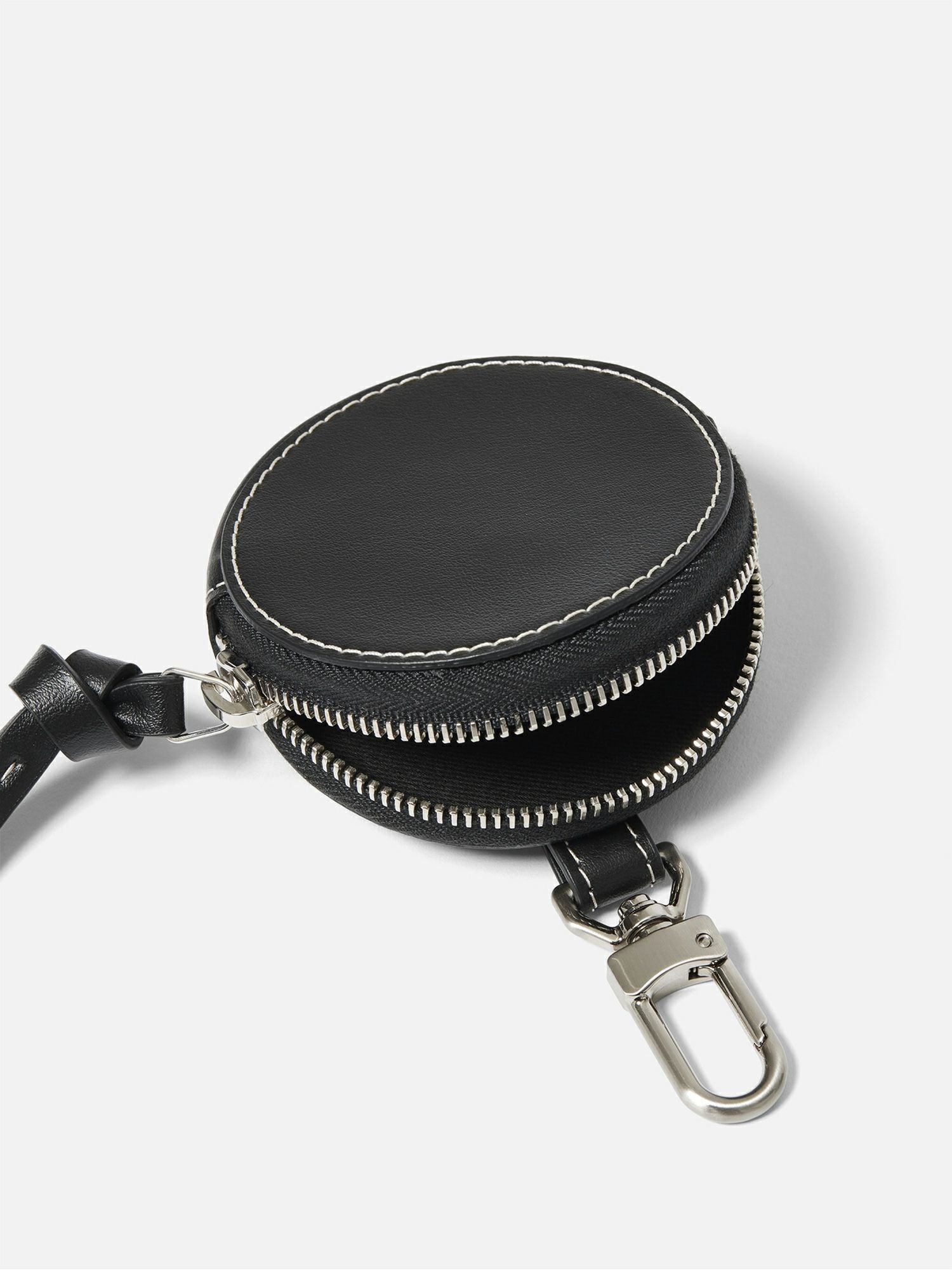 SAGAN Vienna Round Coin Case Grape ブラック |SAGAN Vienna | WAKO