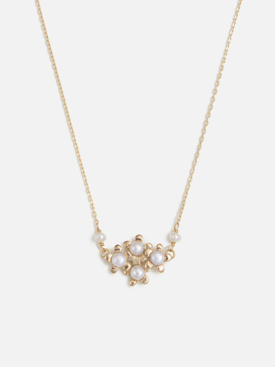 リロ ネックレス〈4ジャスミンパール／10K〉 ゴールド