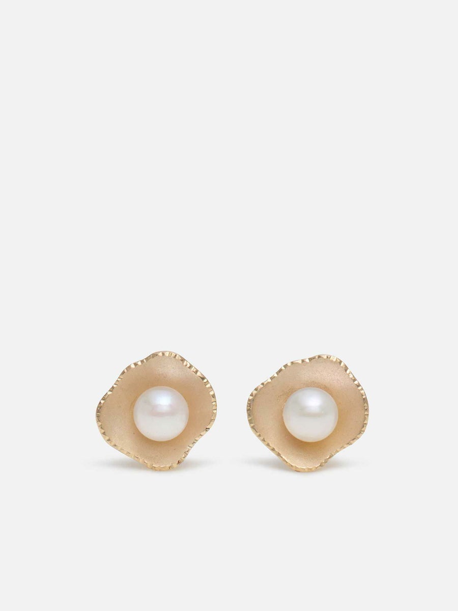 リロ ピアス〈フラックス／10K〉 ゴールド