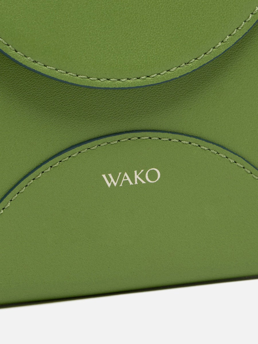 MANACO ロングフラップウォレット イエローグリーン |長財布 | WAKO