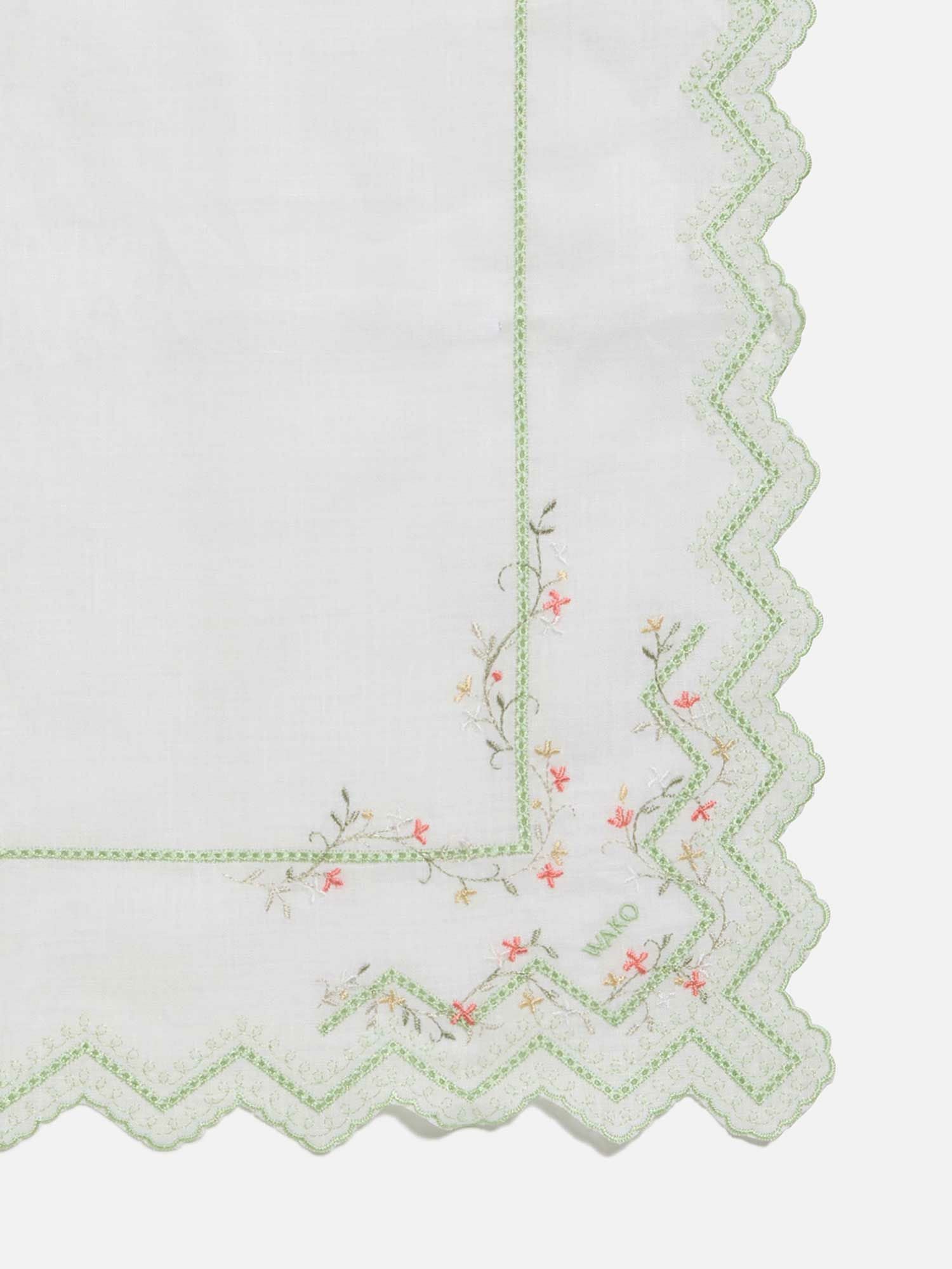 ハンカチ イエローグリーン |刺繍・レース | WAKO公式オンライン