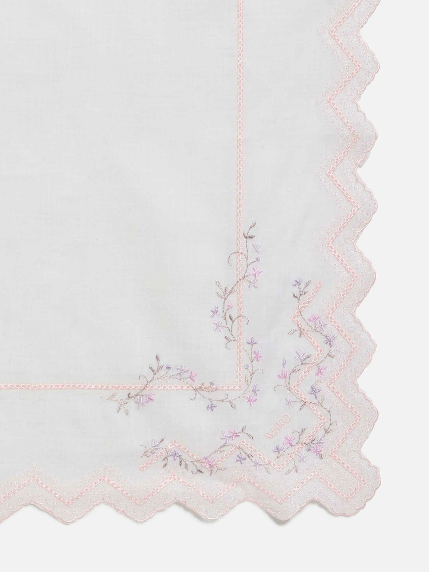 ハンカチ パステルピンク |刺繍・レース | WAKO公式オンライン