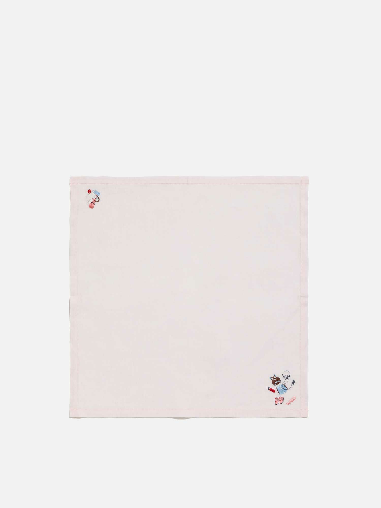 スワトウ刺繍 ハンカチ ホワイト |刺繍・レース | WAKO公式オンライン