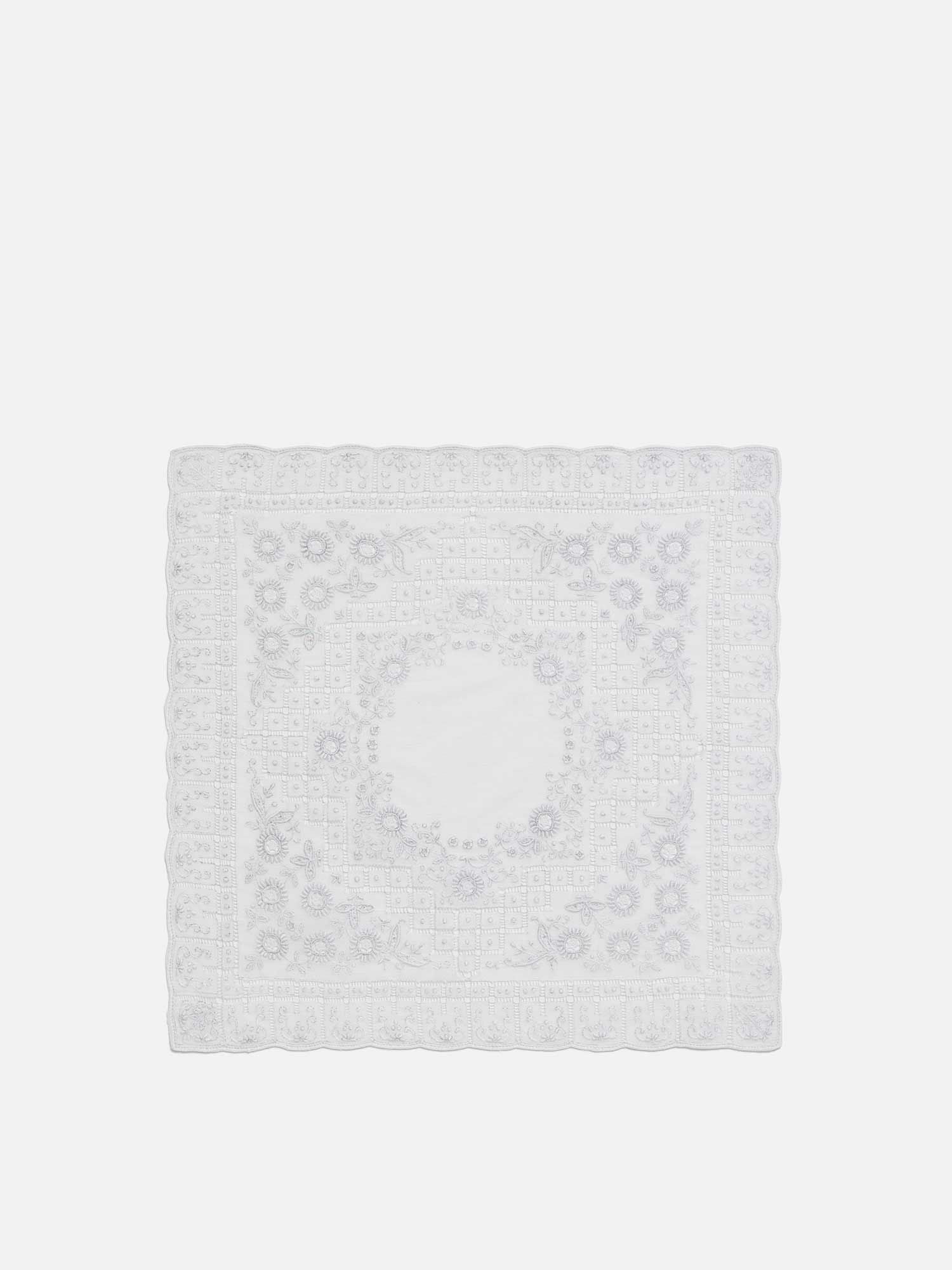 スワトウ刺繍 ハンカチ ホワイト |刺繍・レース | WAKO公式オンライン