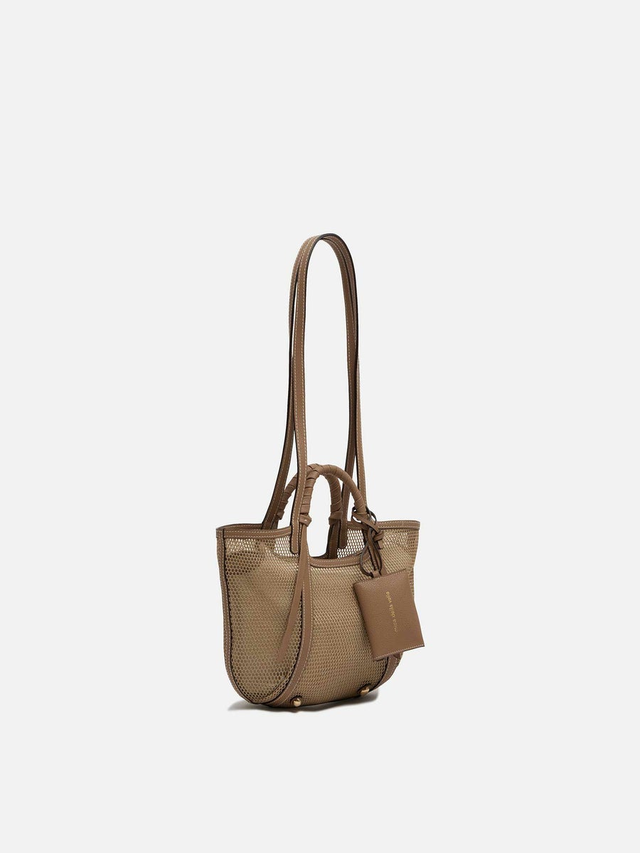 mica della valle メッシュバッグ small ベージュ |トートバッグ 