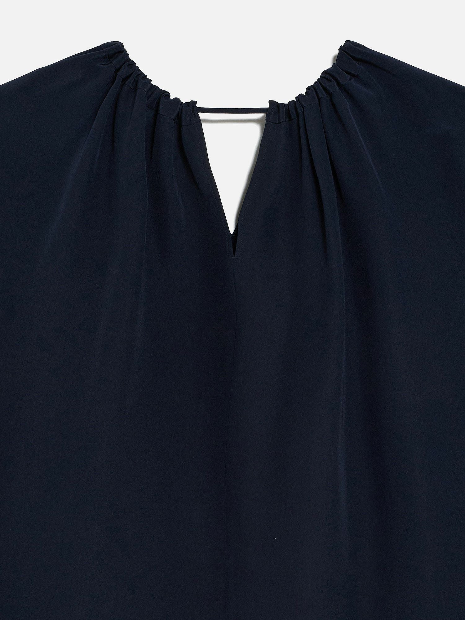 ポステレガント シルクブラウス ネイビー |トップス | WAKO公式