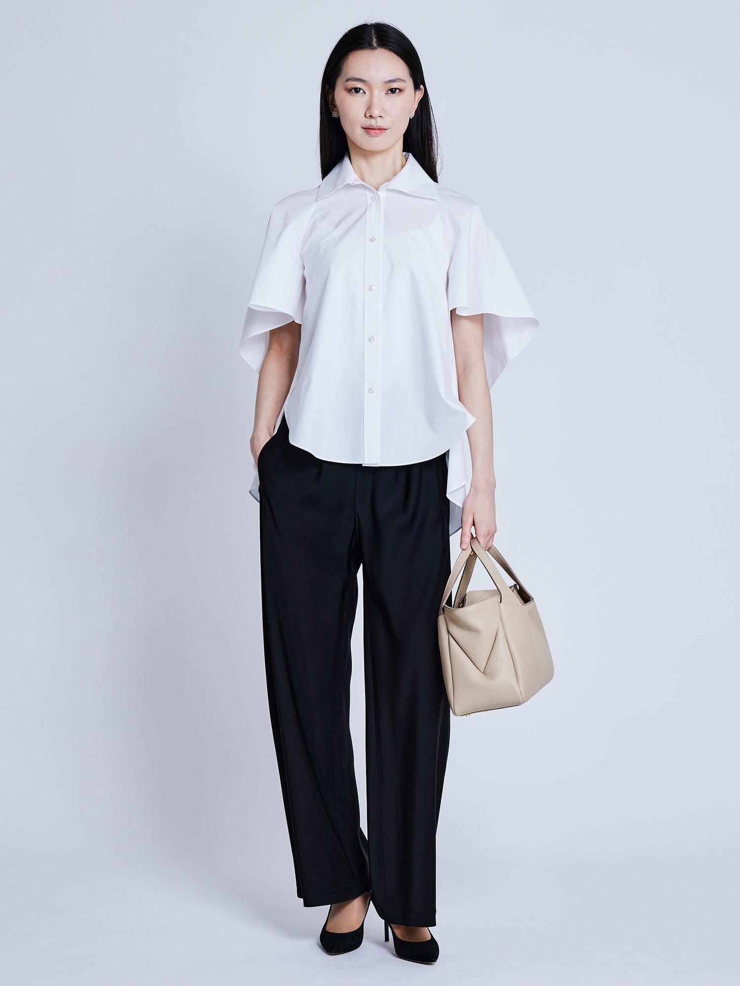 NEW CLOSET サポートサーフェス シャツ 半袖 ホワイト |トップス