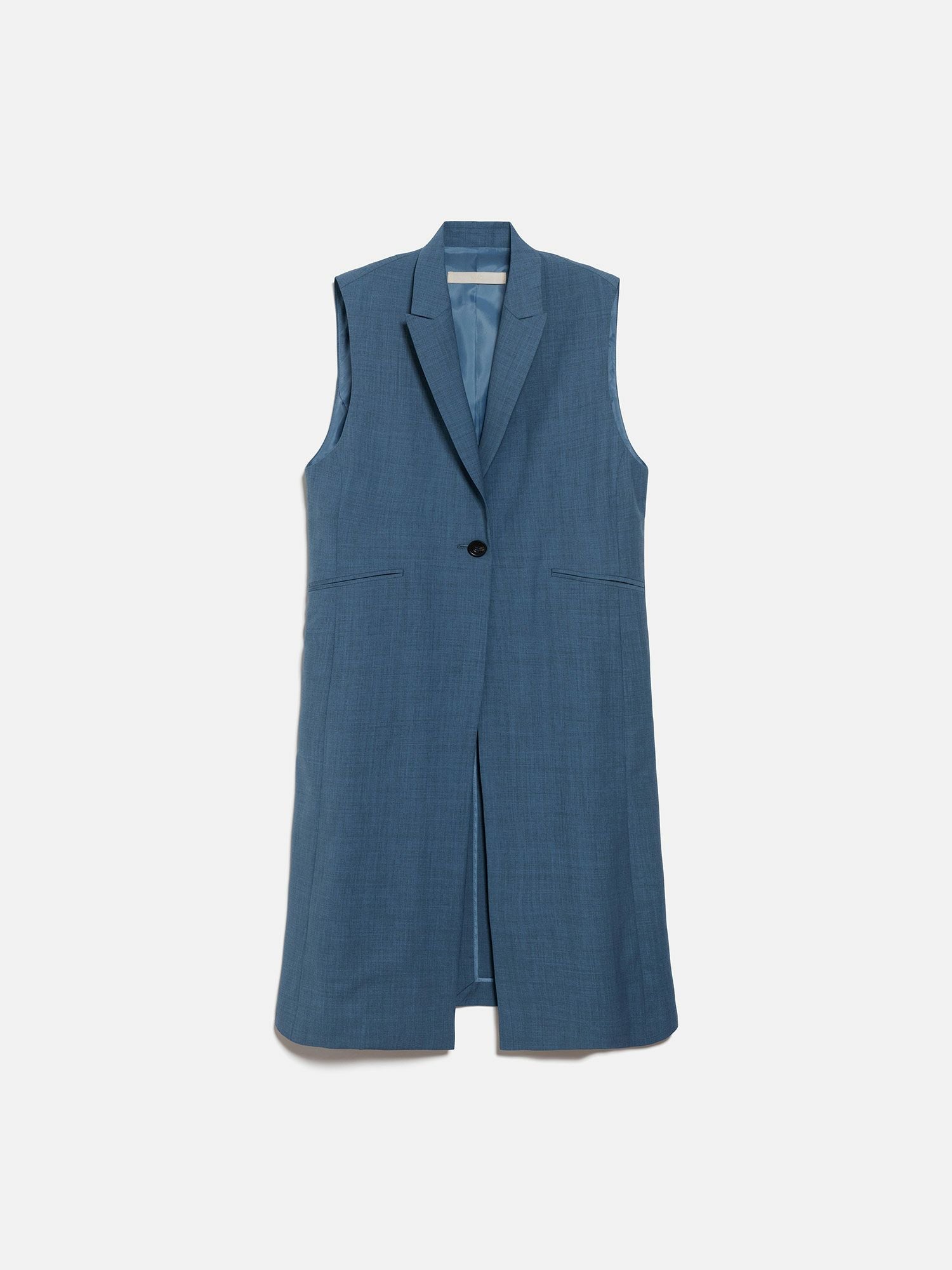 最終値下銀座WAKO NEW CLOSET プルオーバー ブルー NEW CLOSET ジレ ロング ブルー |アウター・ジャケット | WAKO公式