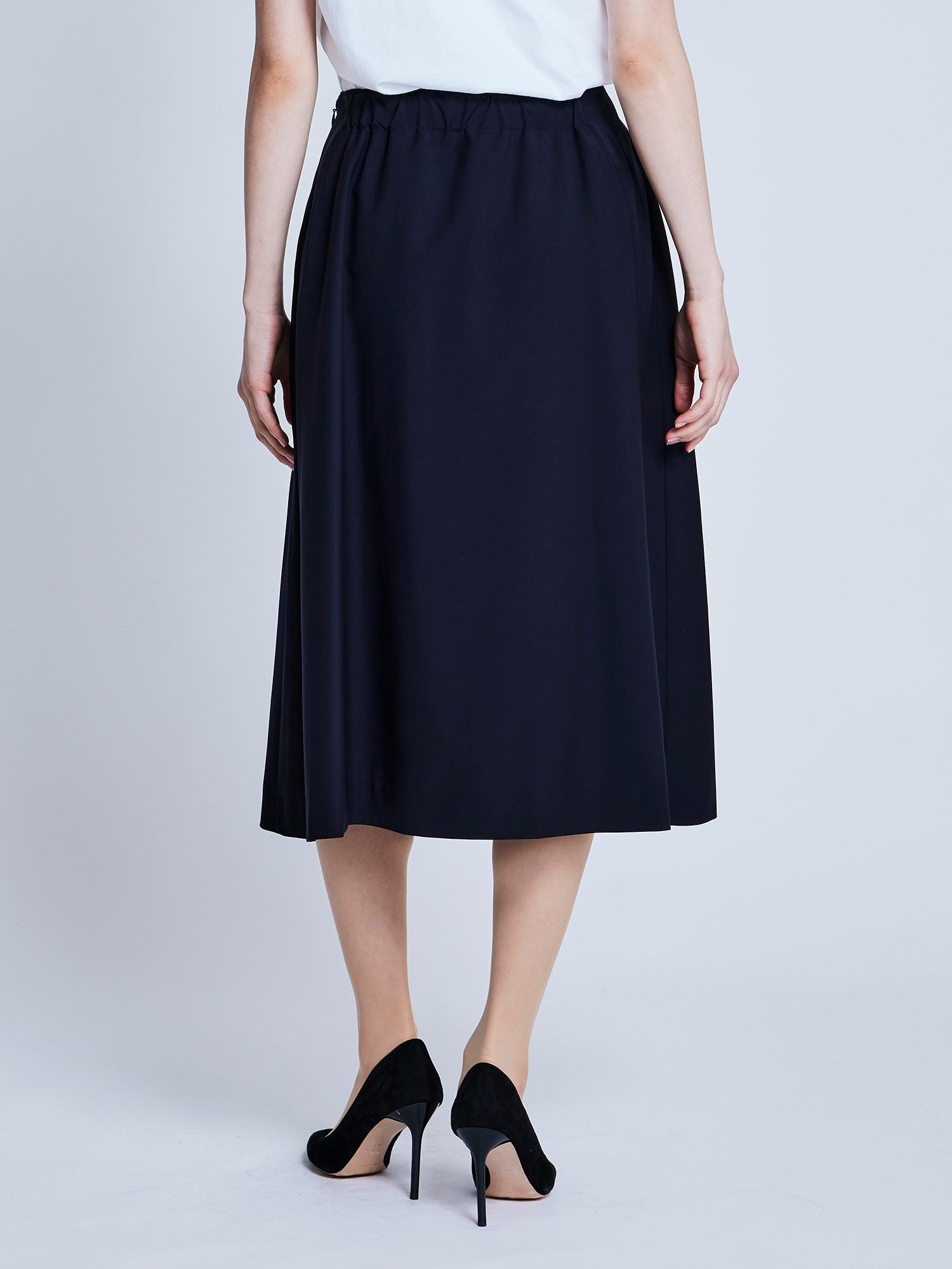 NEW CLOSET スカート タック入り ネイビー |ボトムス | WAKO公式